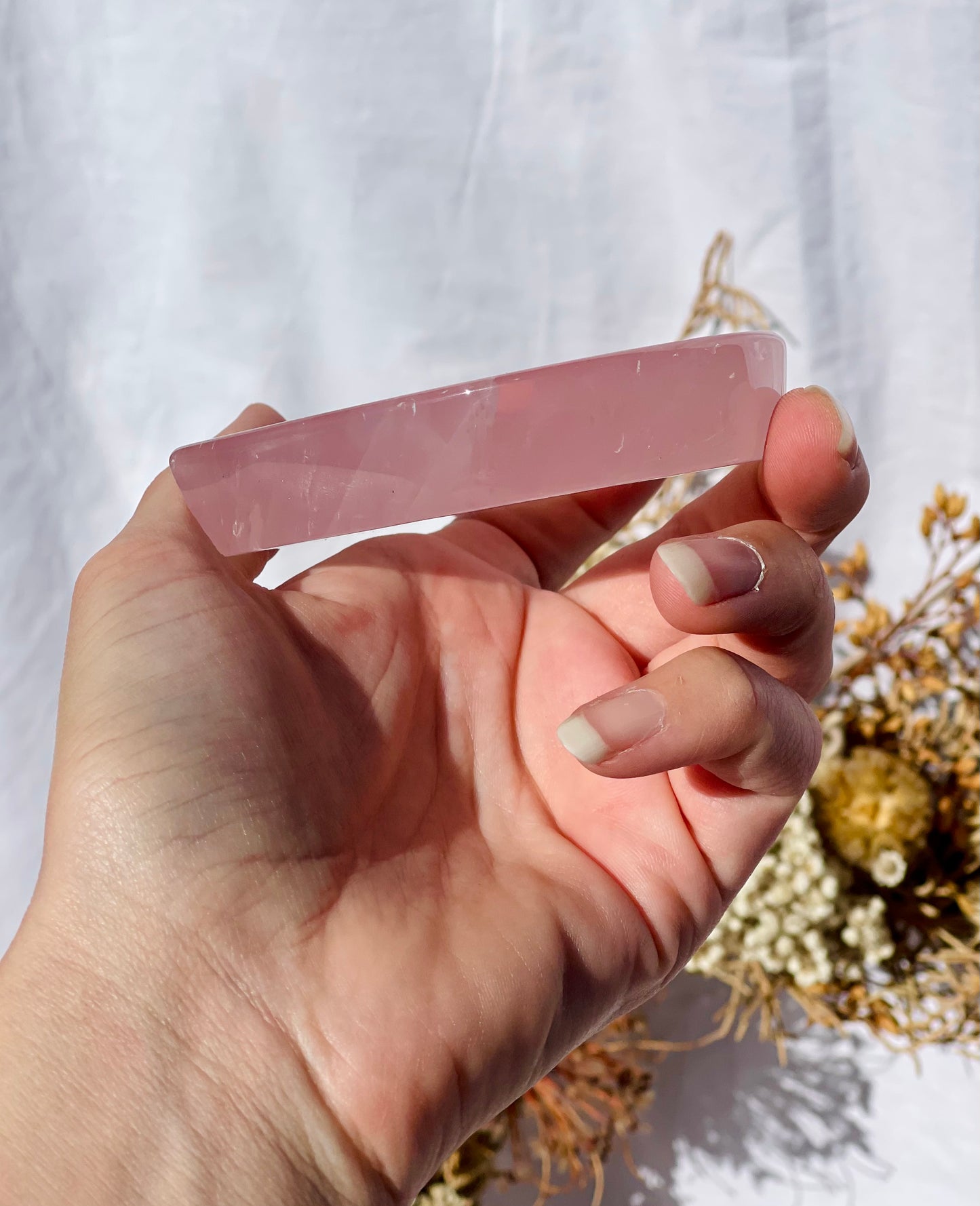 Rose Quartz Heart Dish