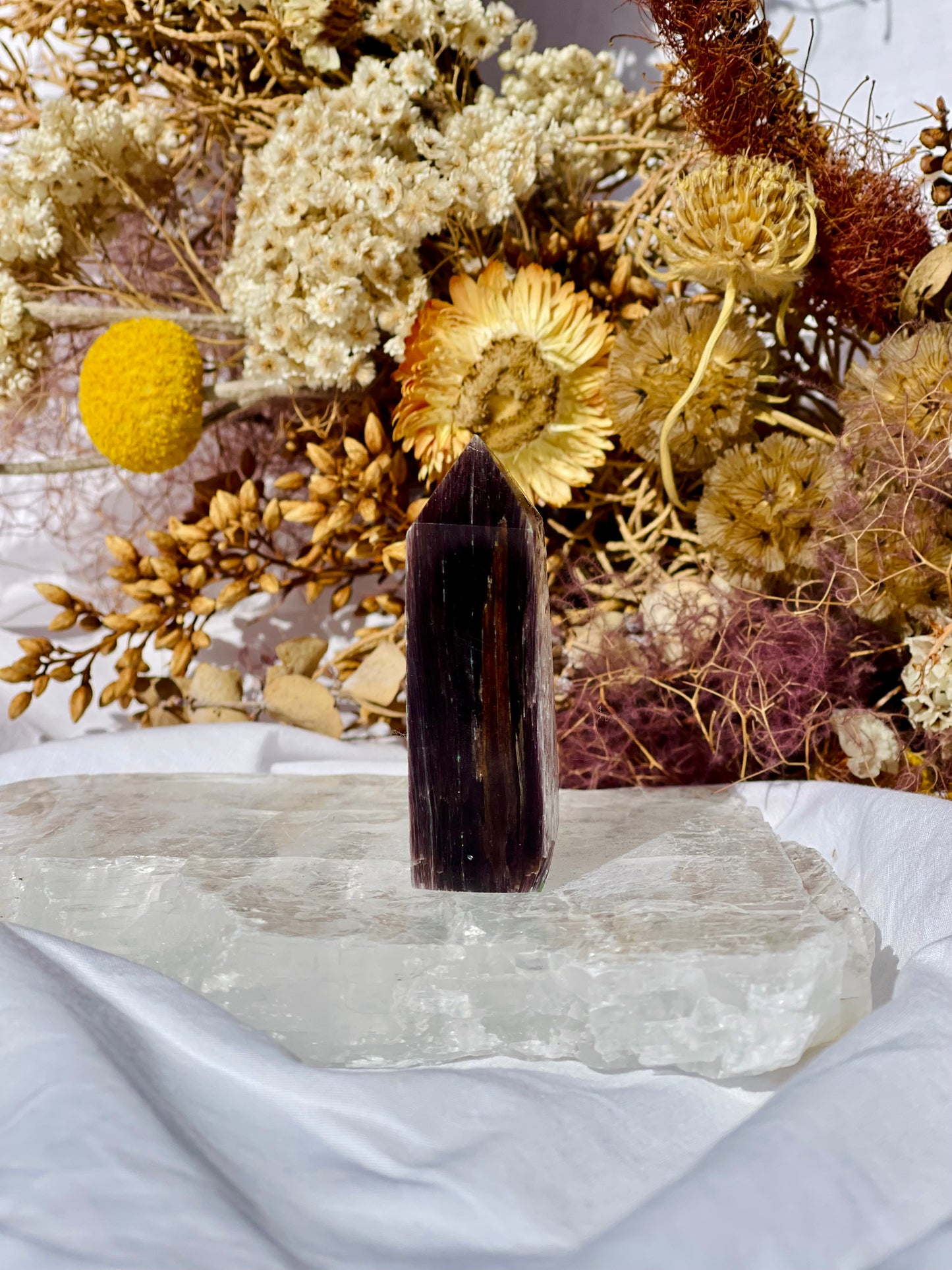 Gem Lepidolite Point