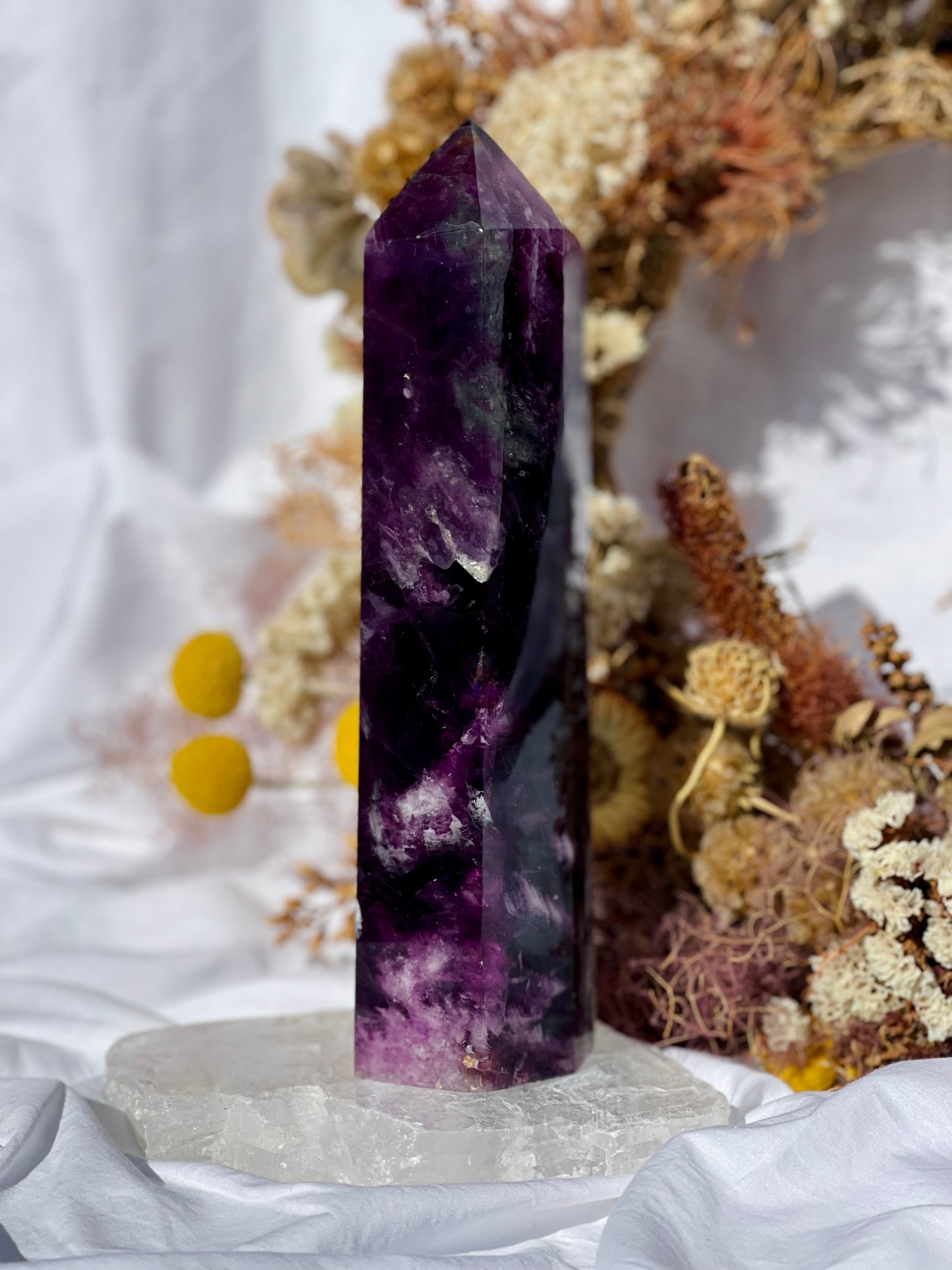 Purple Fluorite Point