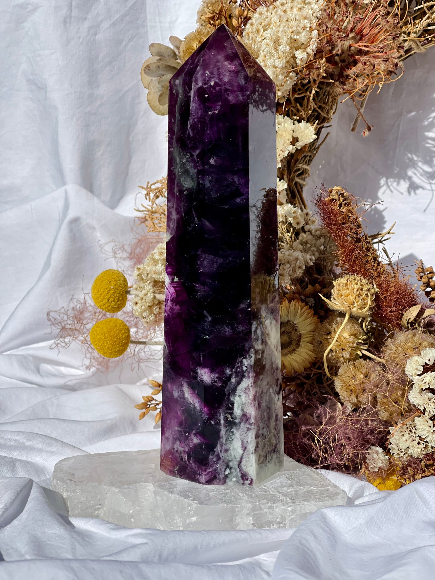 Purple Fluorite Point