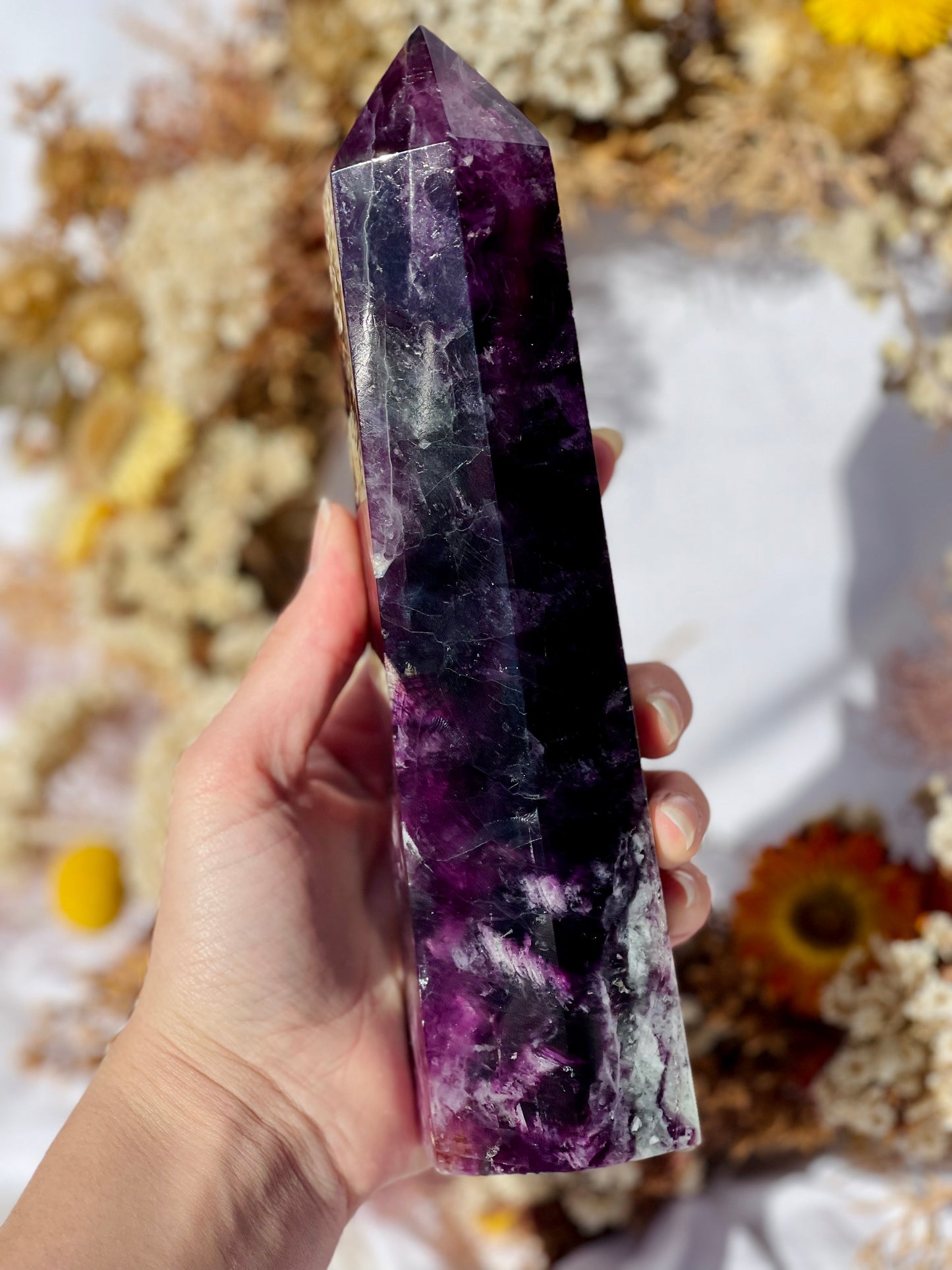 Purple Fluorite Point