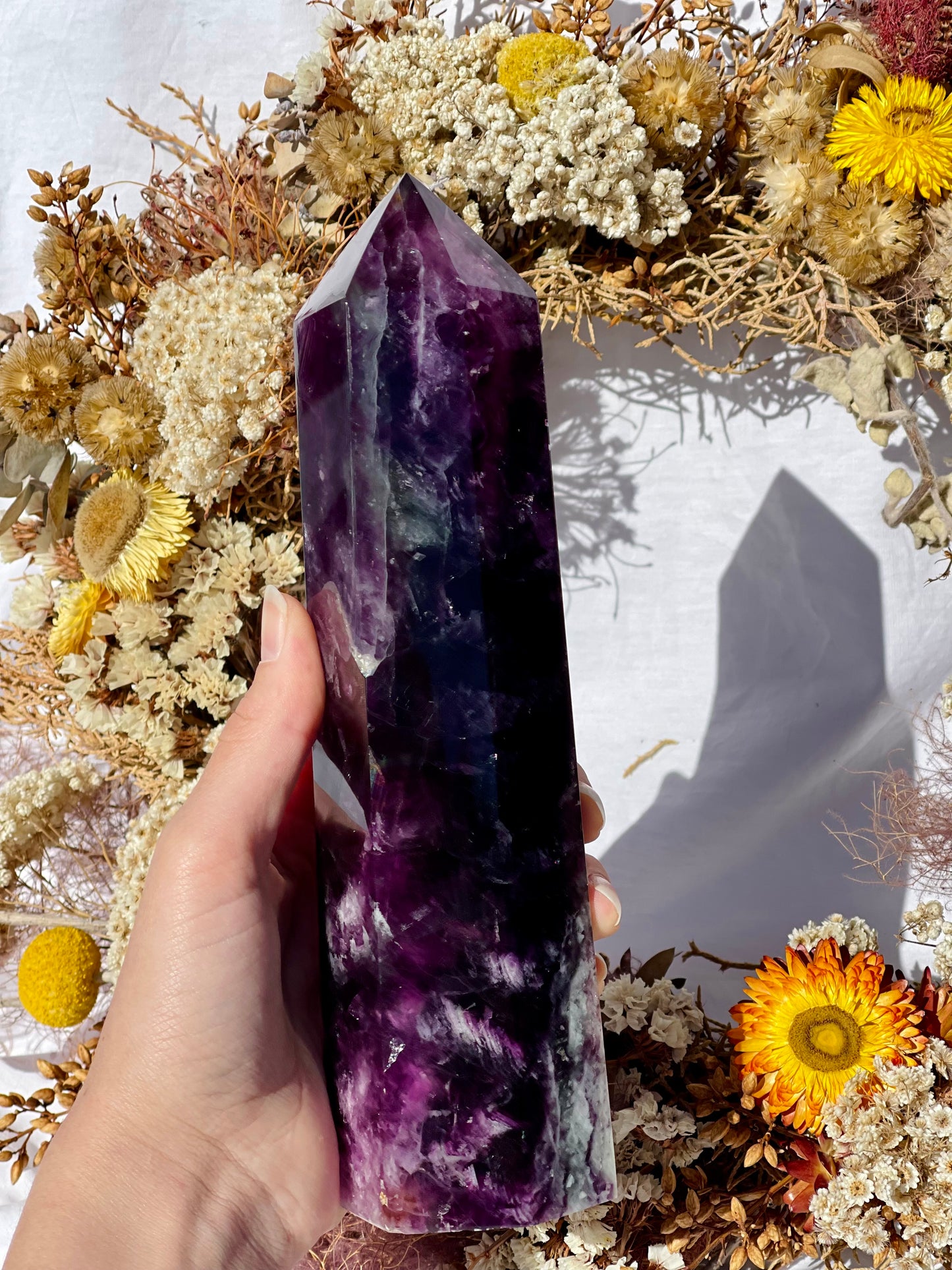 Purple Fluorite Point