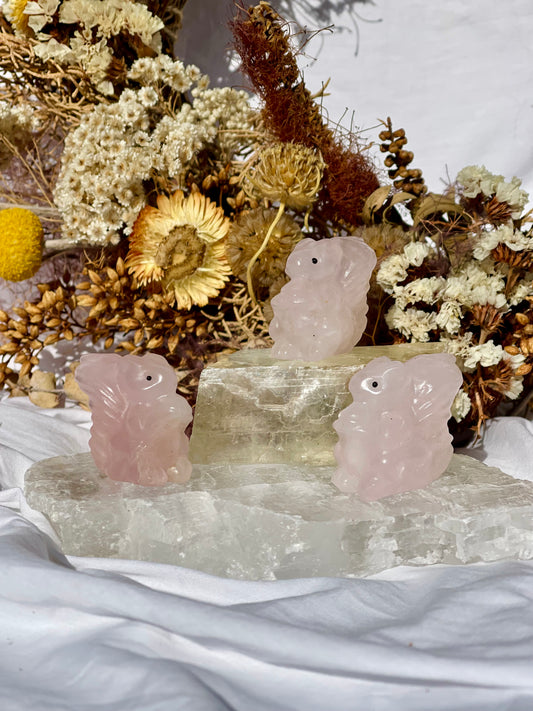 Rose Quartz Squirrel