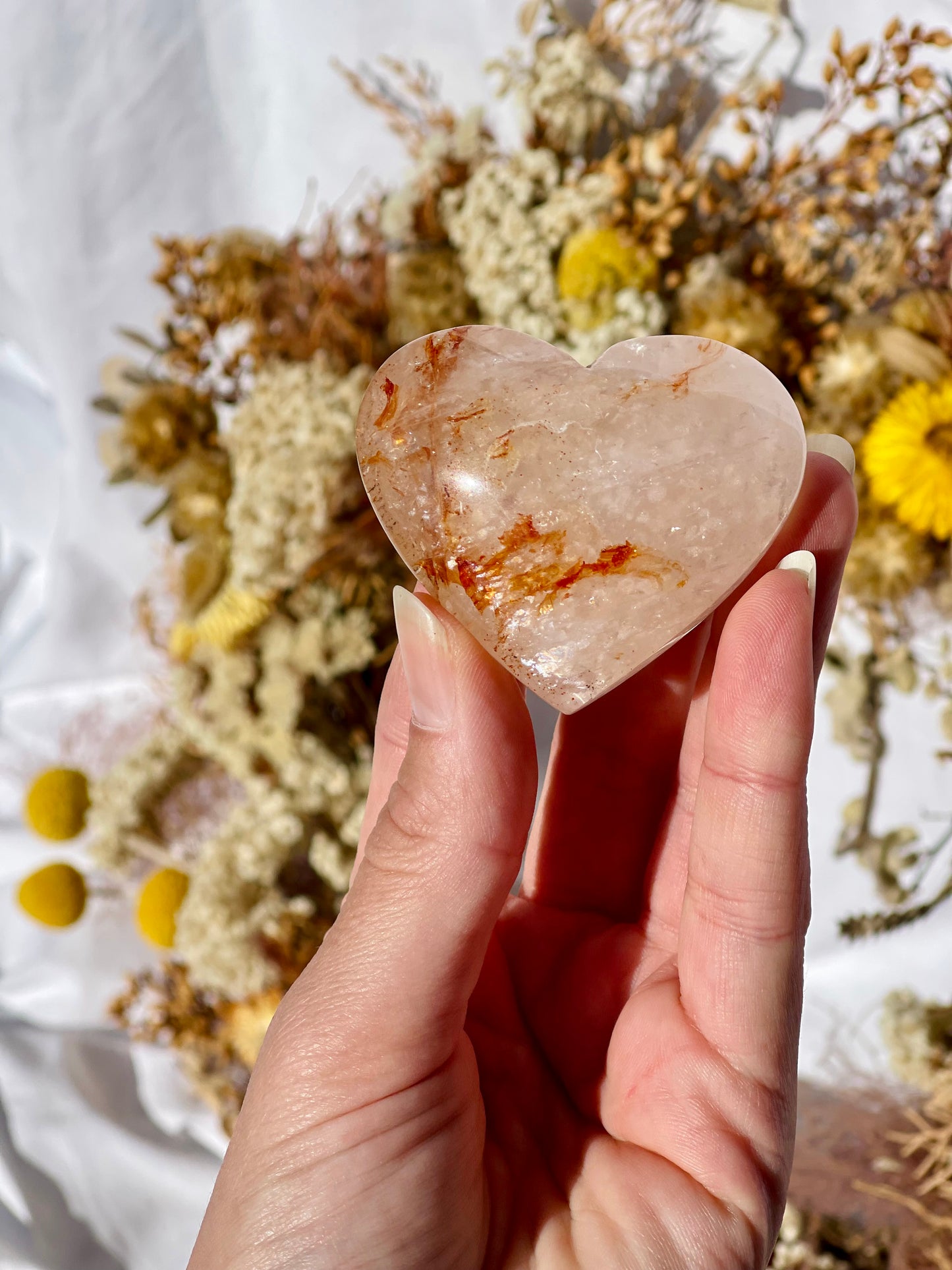 Fire Quartz Heart A