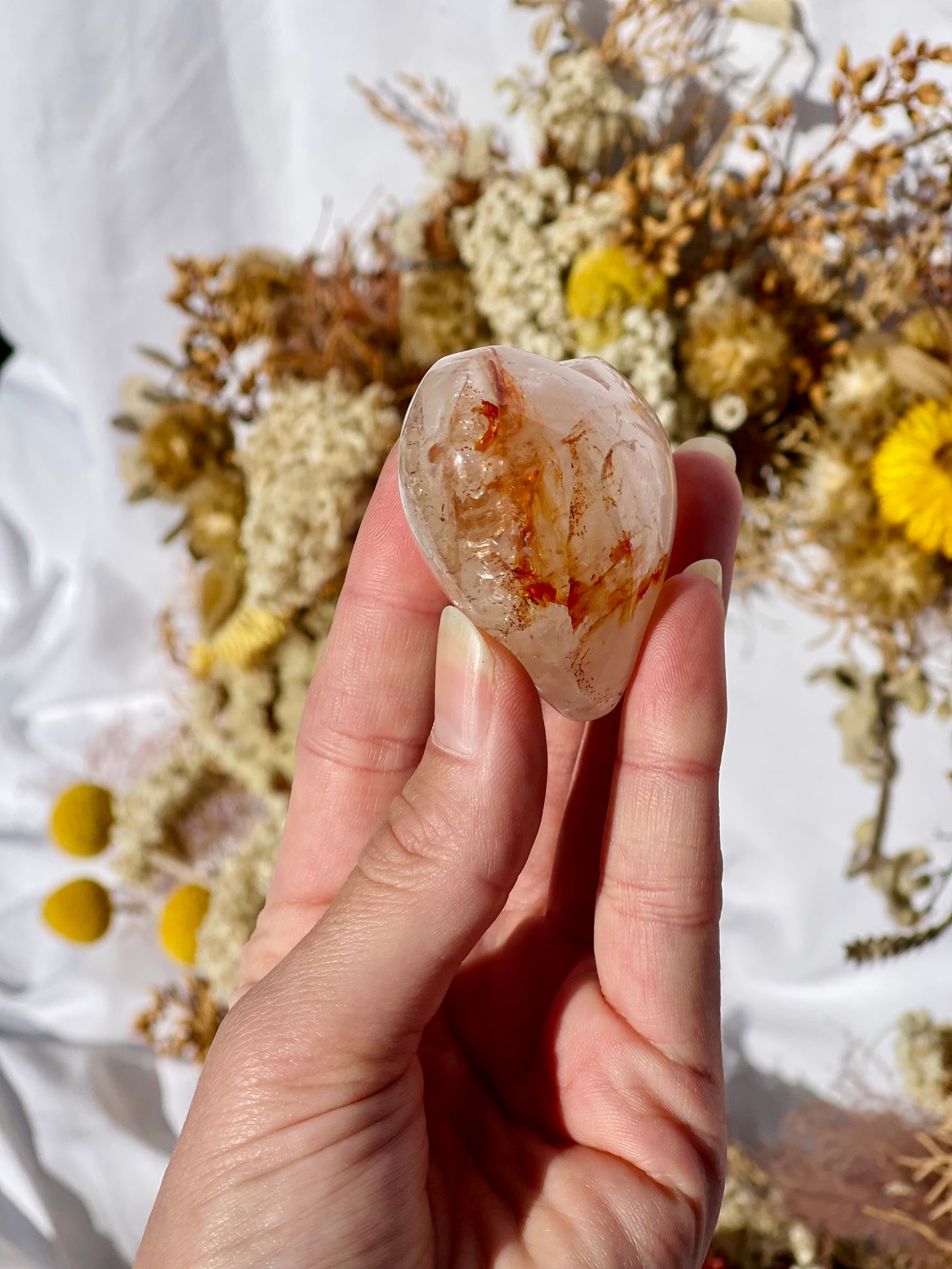Fire Quartz Heart A
