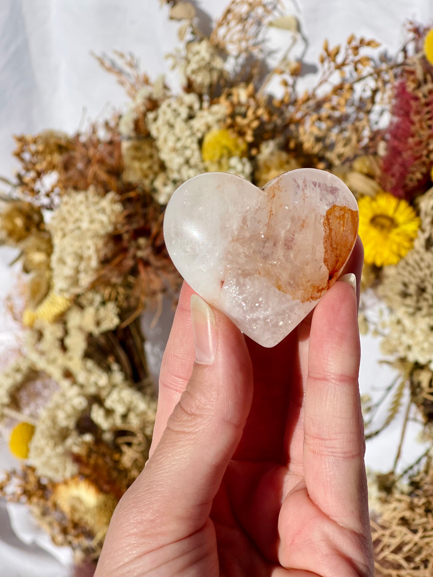 Fire Quartz Heart D