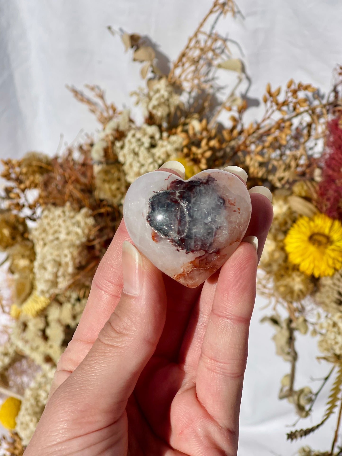 Fire Quartz Heart B
