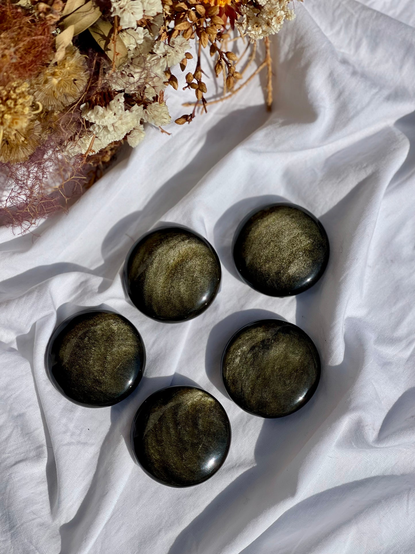 Gold Sheen Obsidian Pebble
