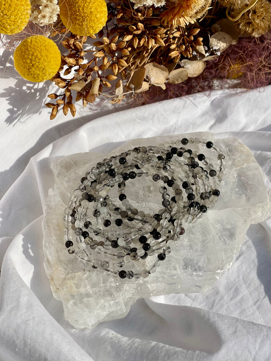 Tourmalated Quartz Bracelet | 4mm