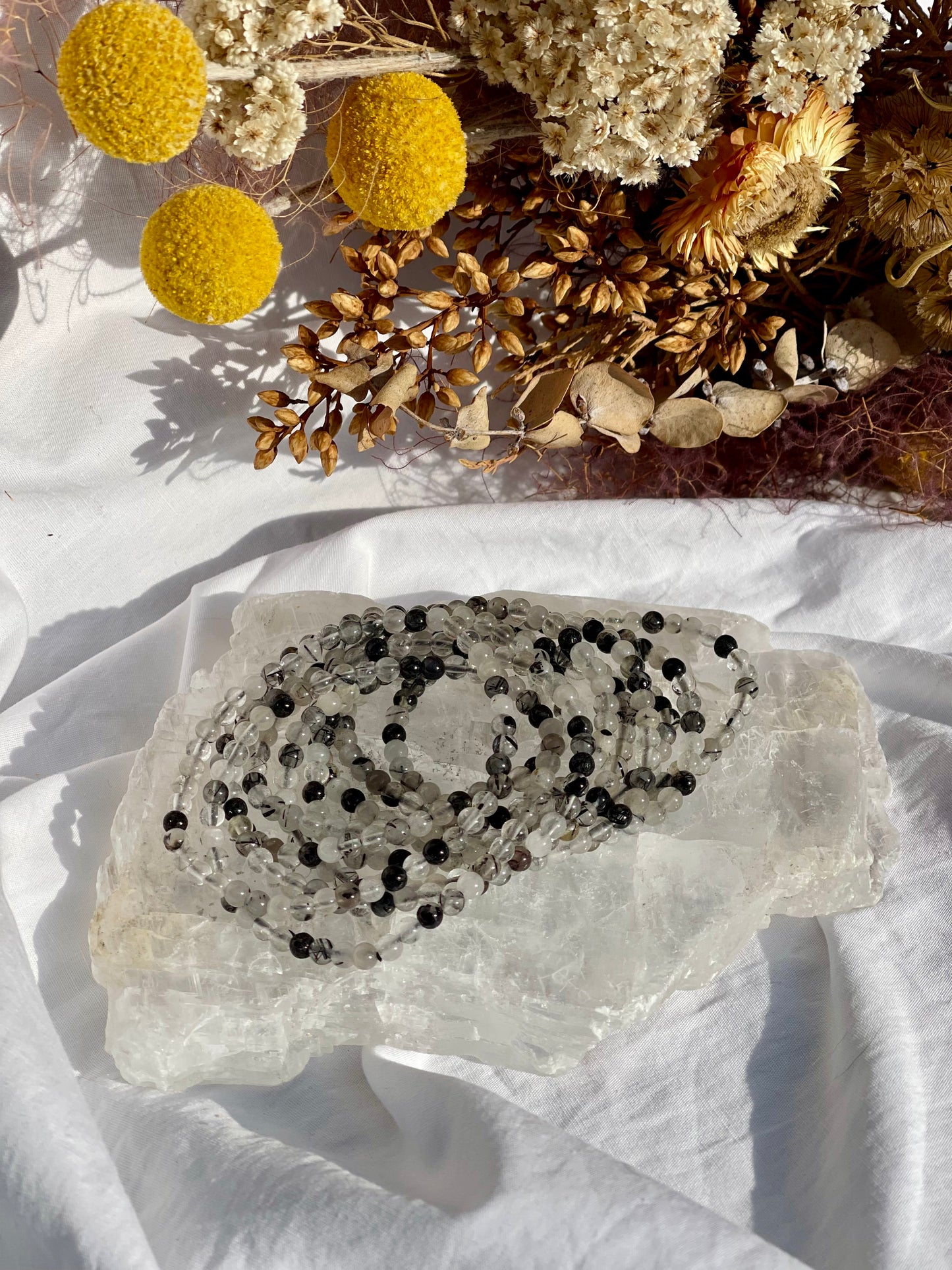 Tourmalated Quartz Bracelet | 4mm