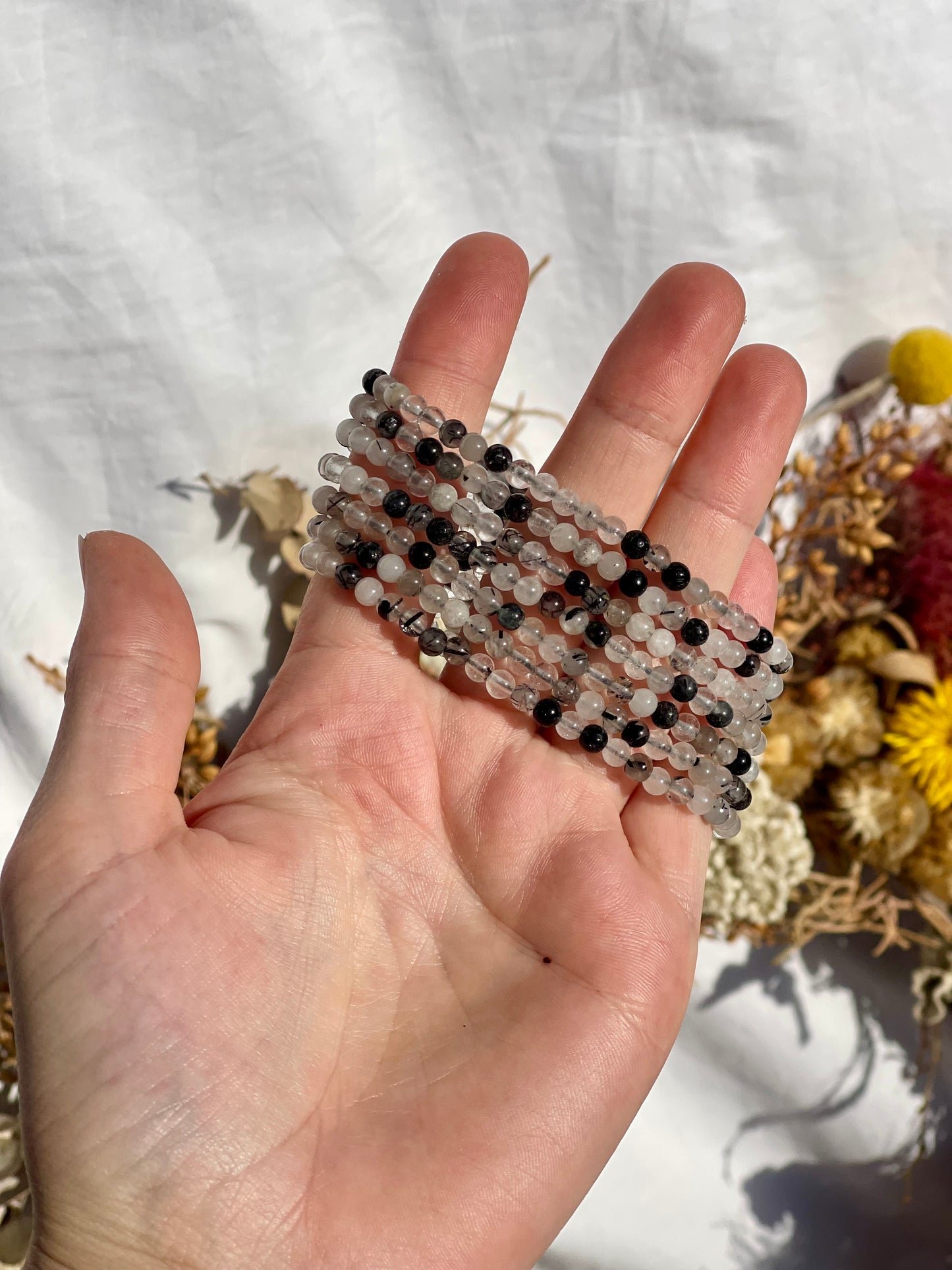 Tourmalated Quartz Bracelet | 4mm