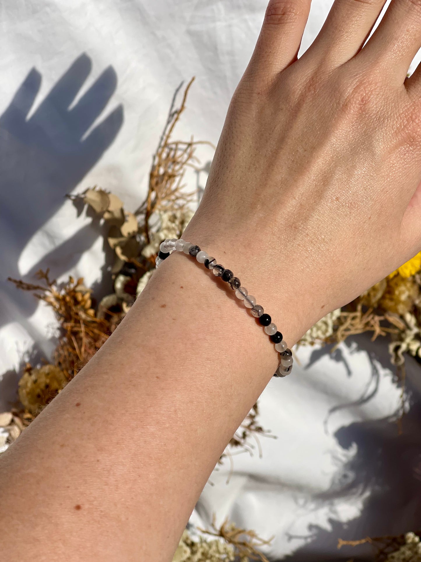 Tourmalated Quartz Bracelet | 4mm