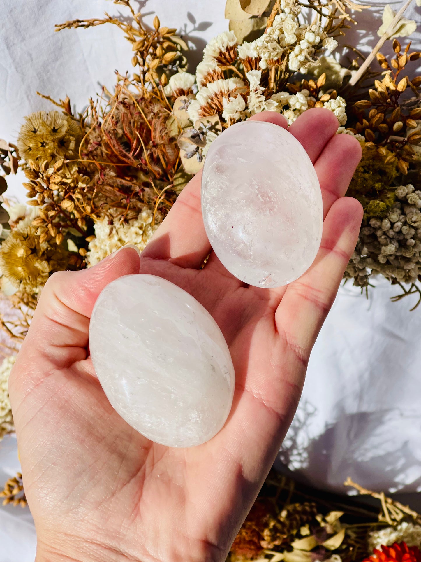 Clear Quartz Palmstone