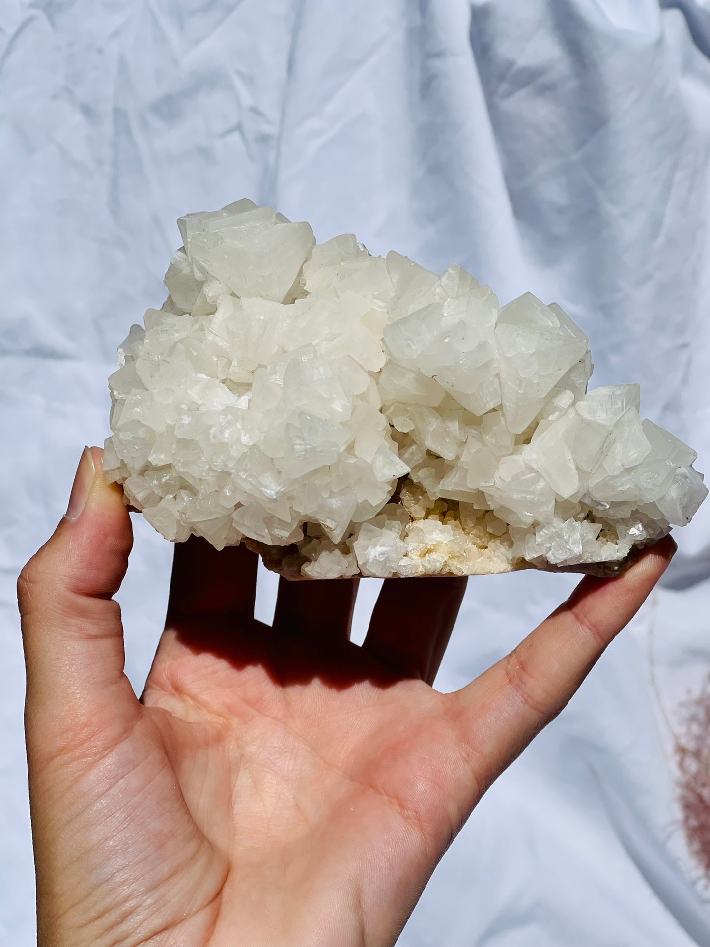 White Calcite Cluster