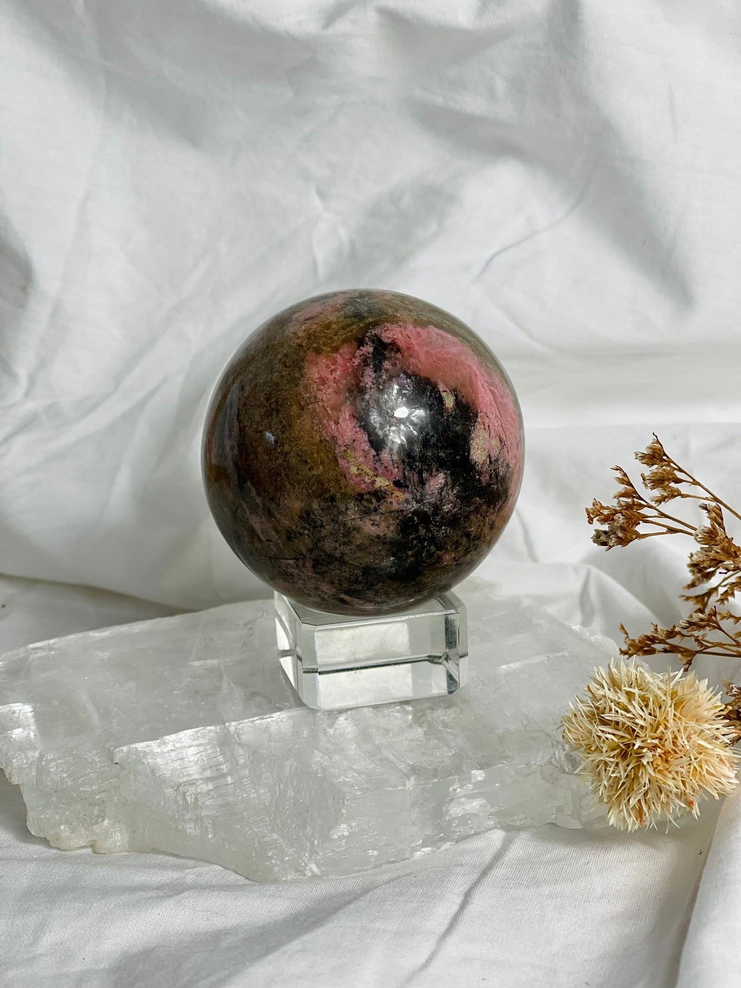 Rhodonite Sphere