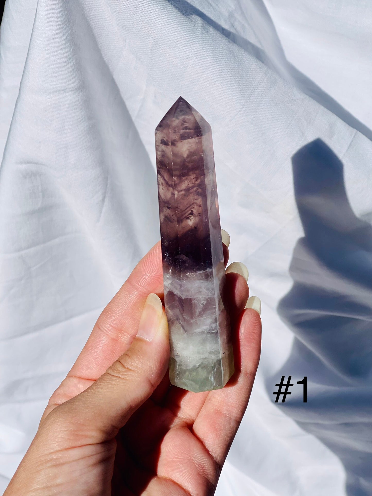 Rainbow Fluorite Points