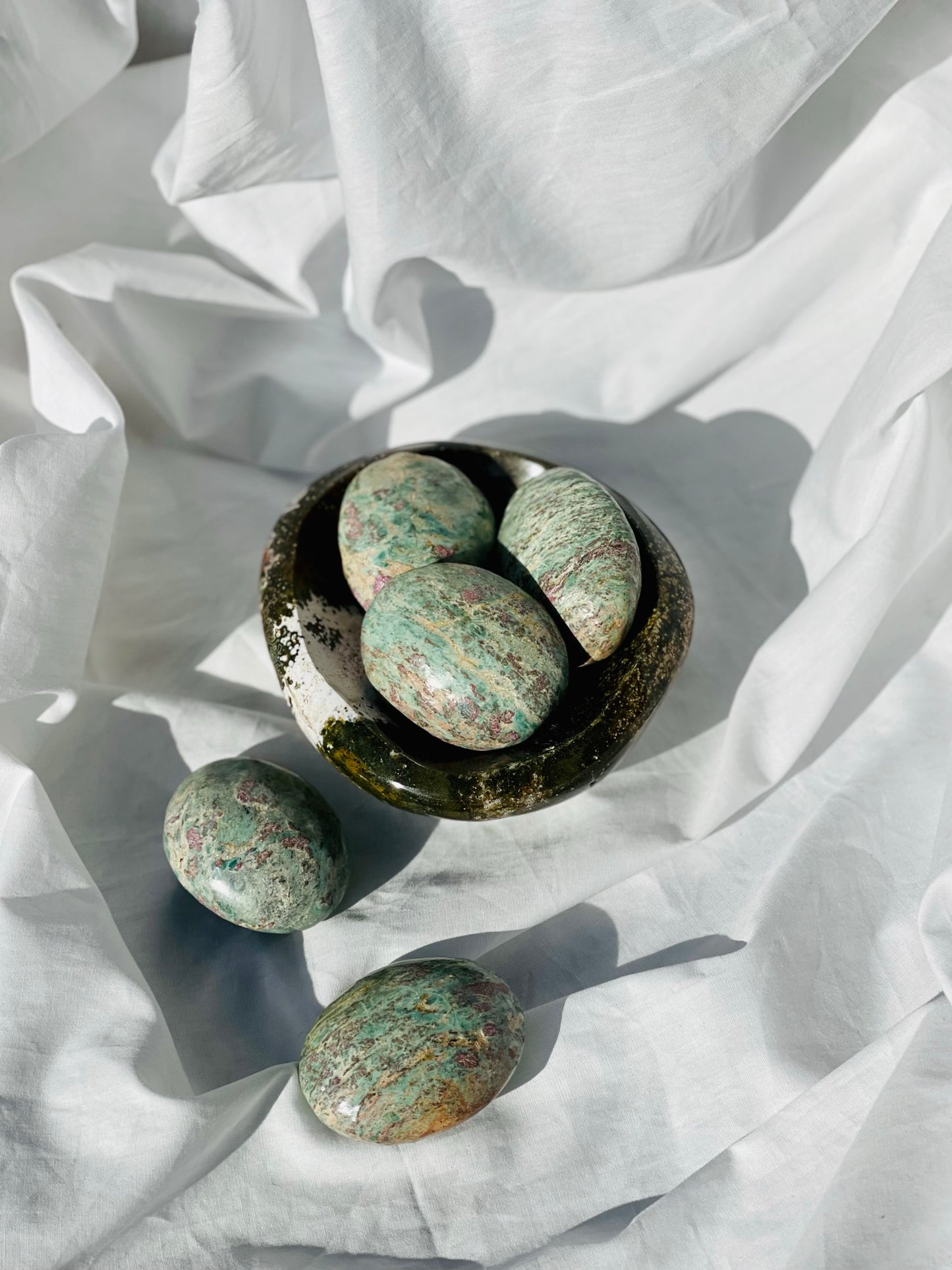 Ruby Fuchsite Palmstone