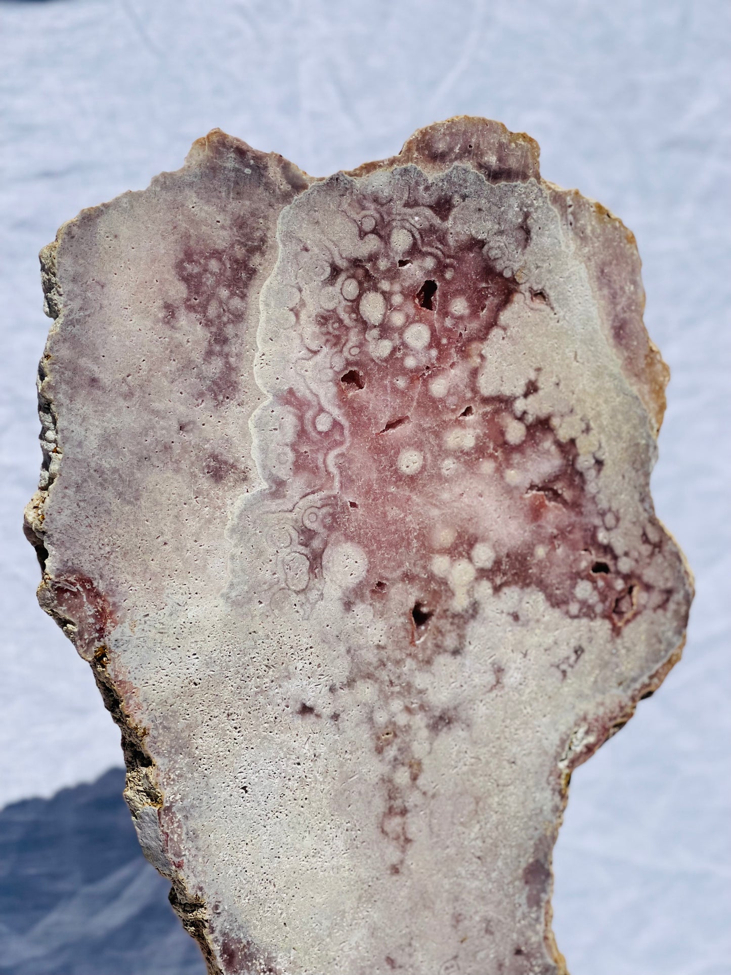 Brazilian Pink Amethyst Slab - Jumbo