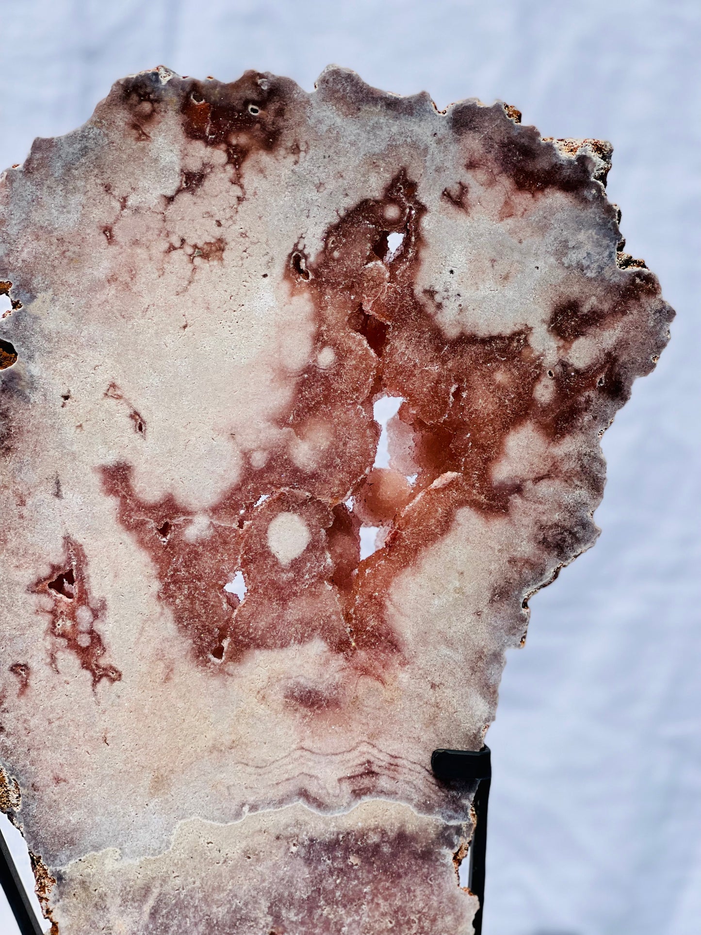 Brazilian Pink Amethyst Slab - Large