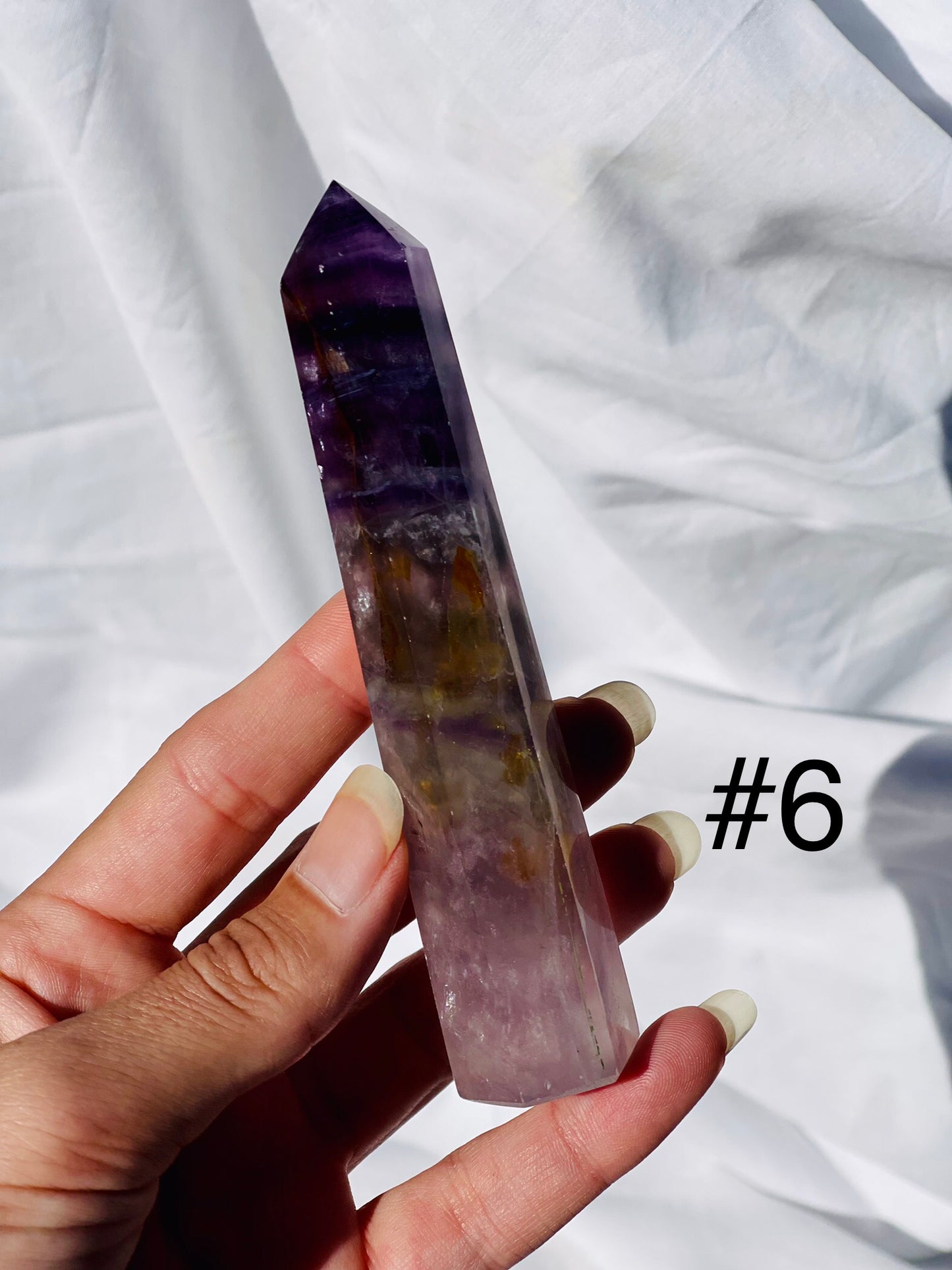 Rainbow Fluorite Points