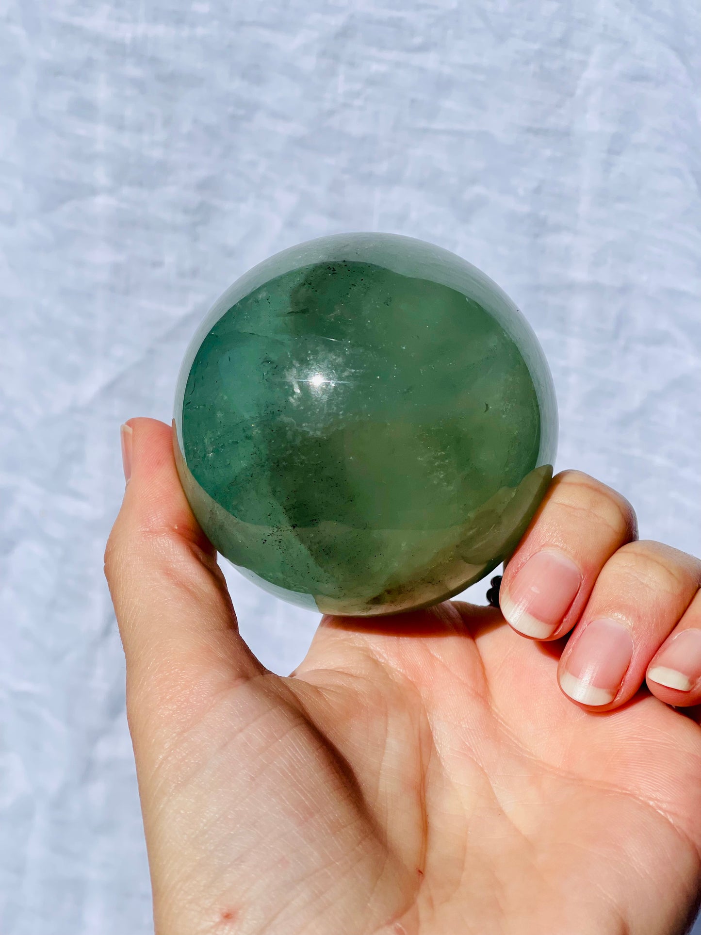 Green Fluorite Sphere D
