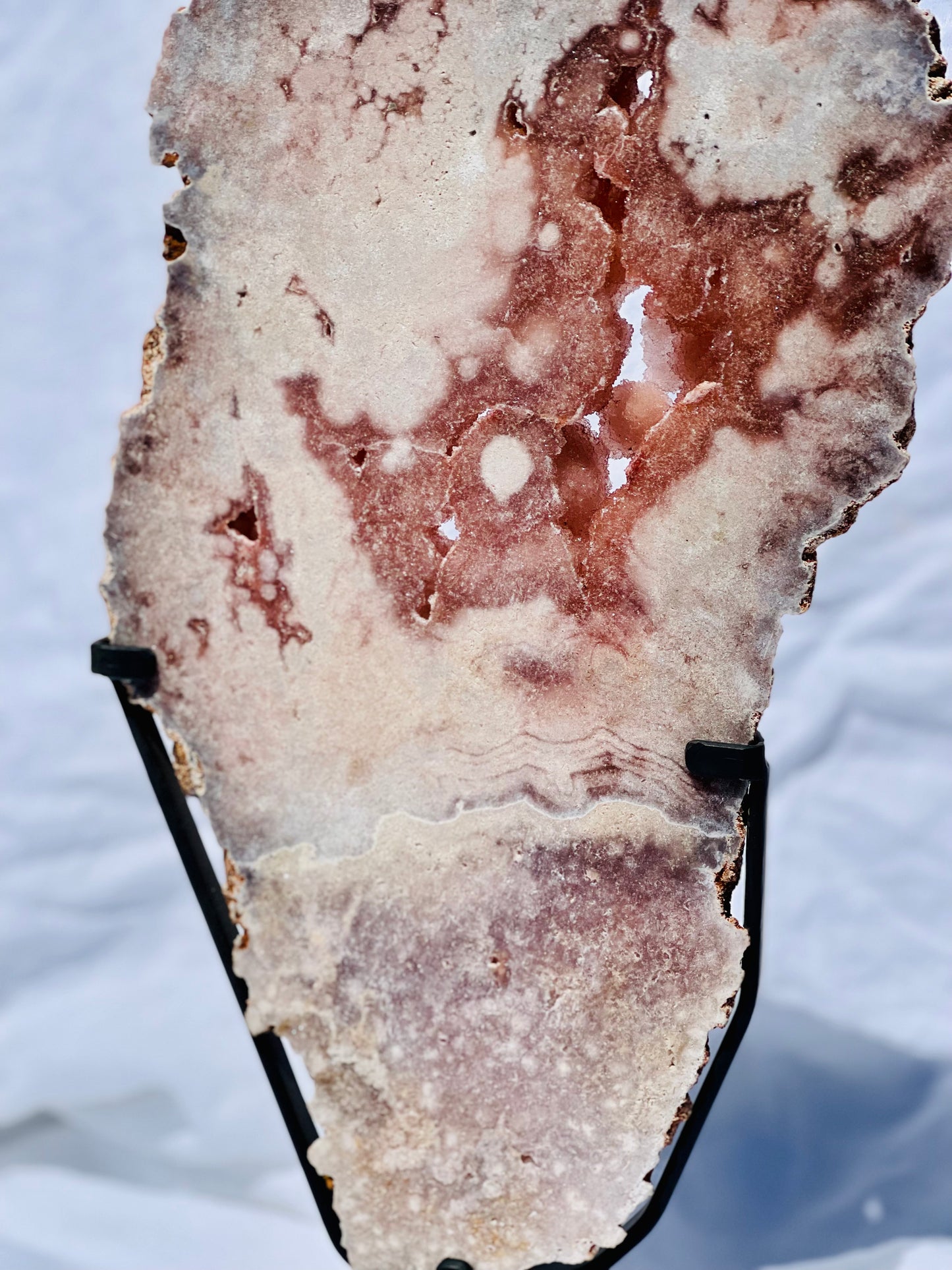Brazilian Pink Amethyst Slab - Large