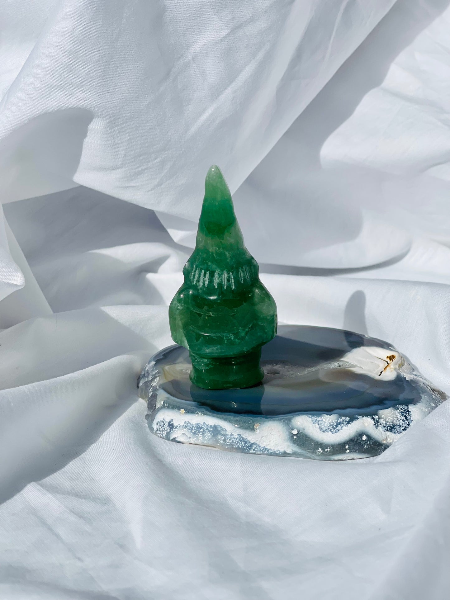 Green Adventurine Gnome