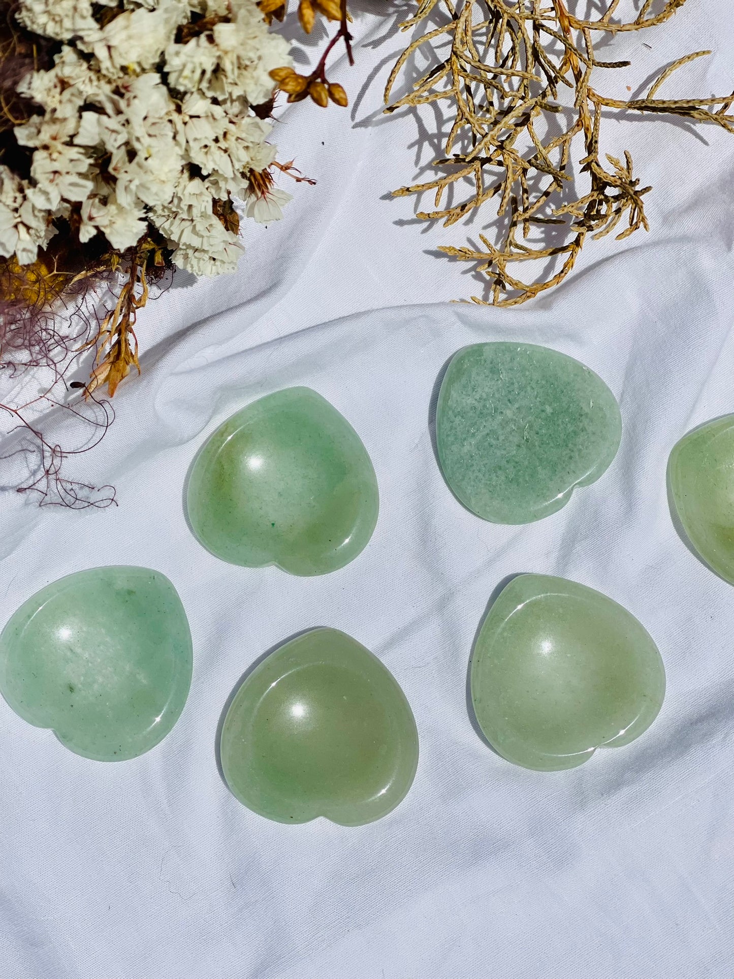 Green Aventurine Heart Worrystone
