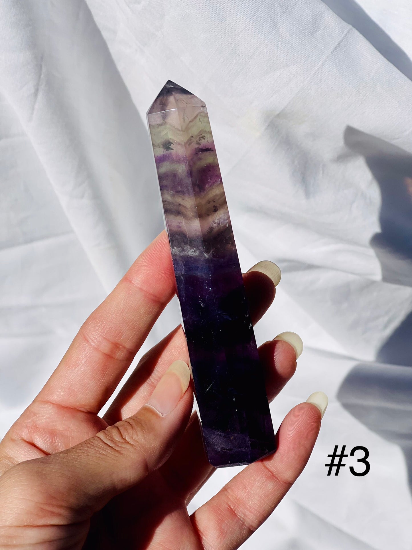 Rainbow Fluorite Points