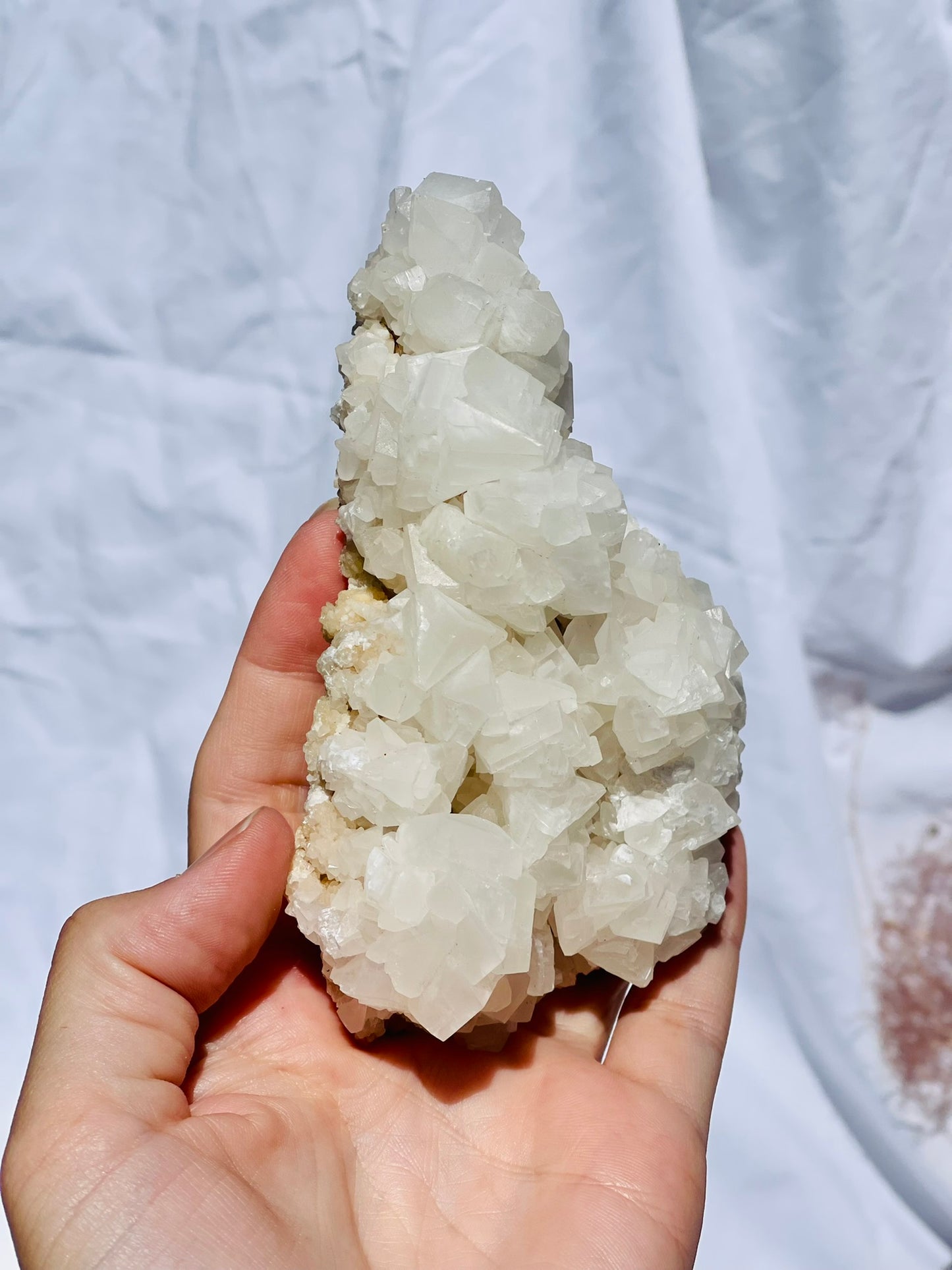 White Calcite Cluster