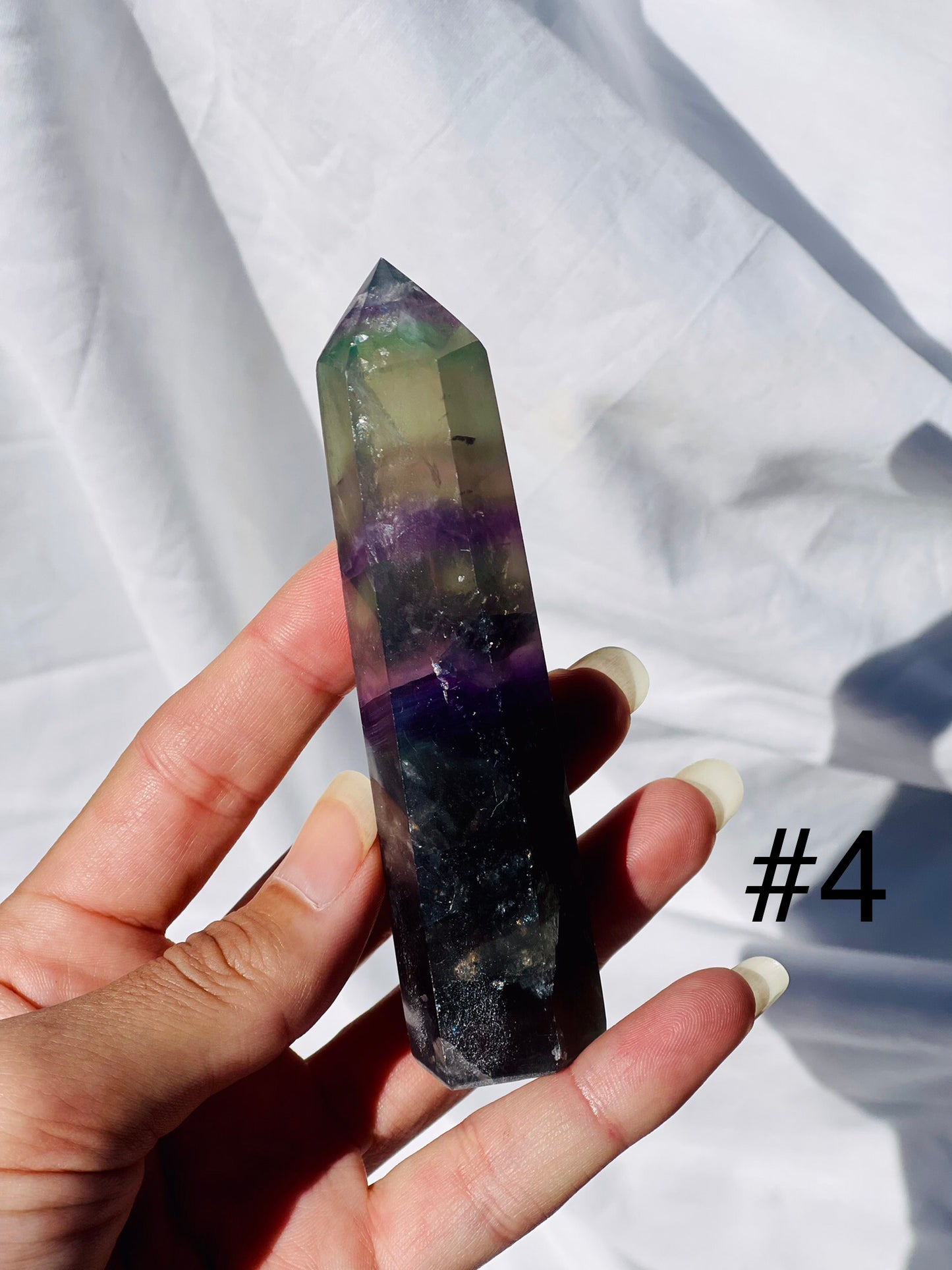 Rainbow Fluorite Points