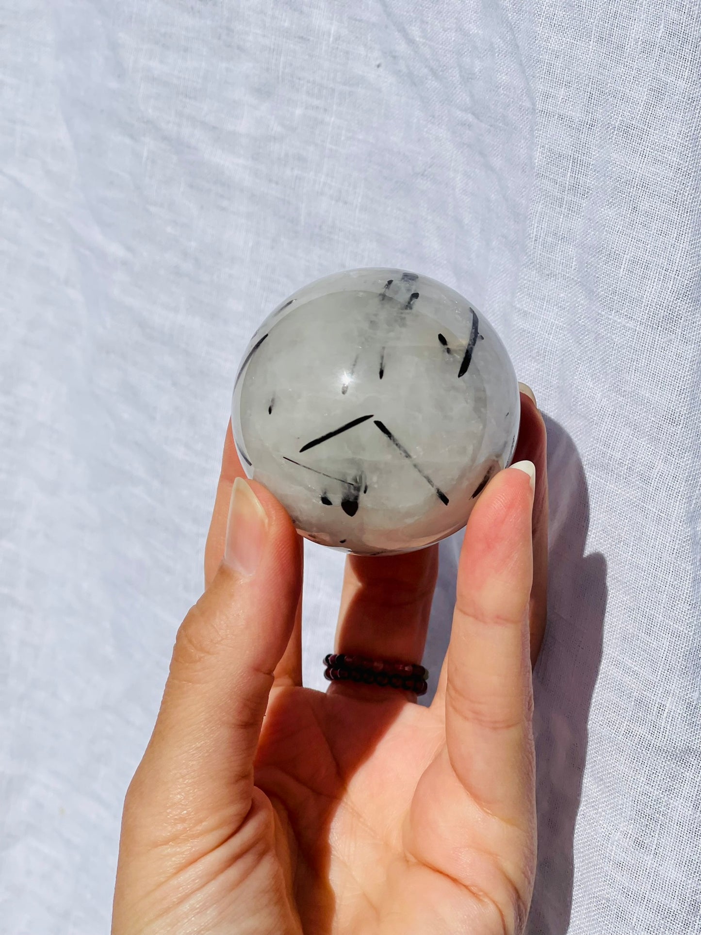 Tourmalated Quartz Sphere