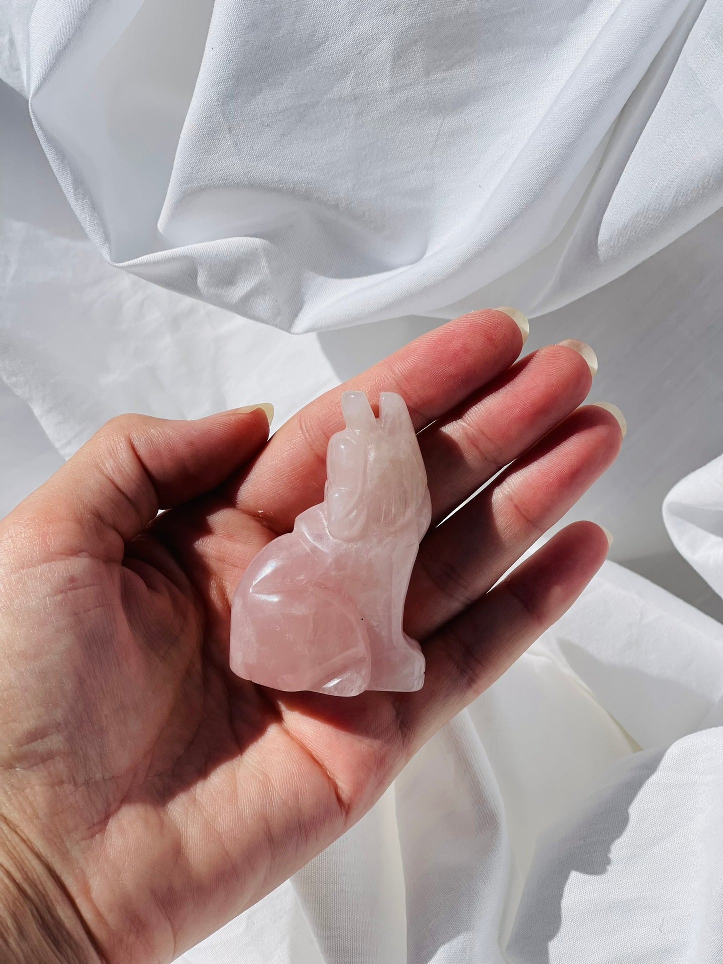 Rose Quartz Wolf