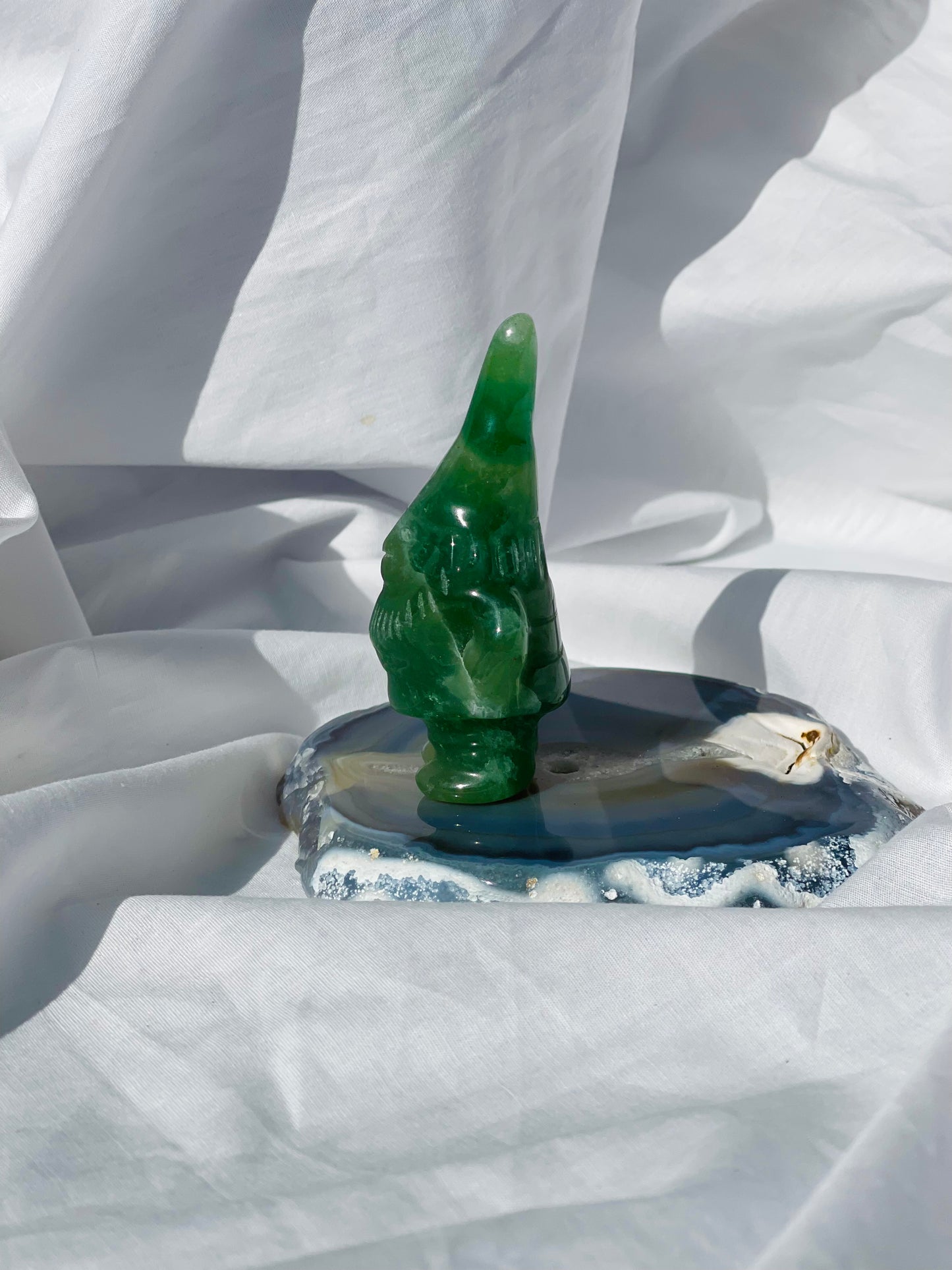 Green Adventurine Gnome