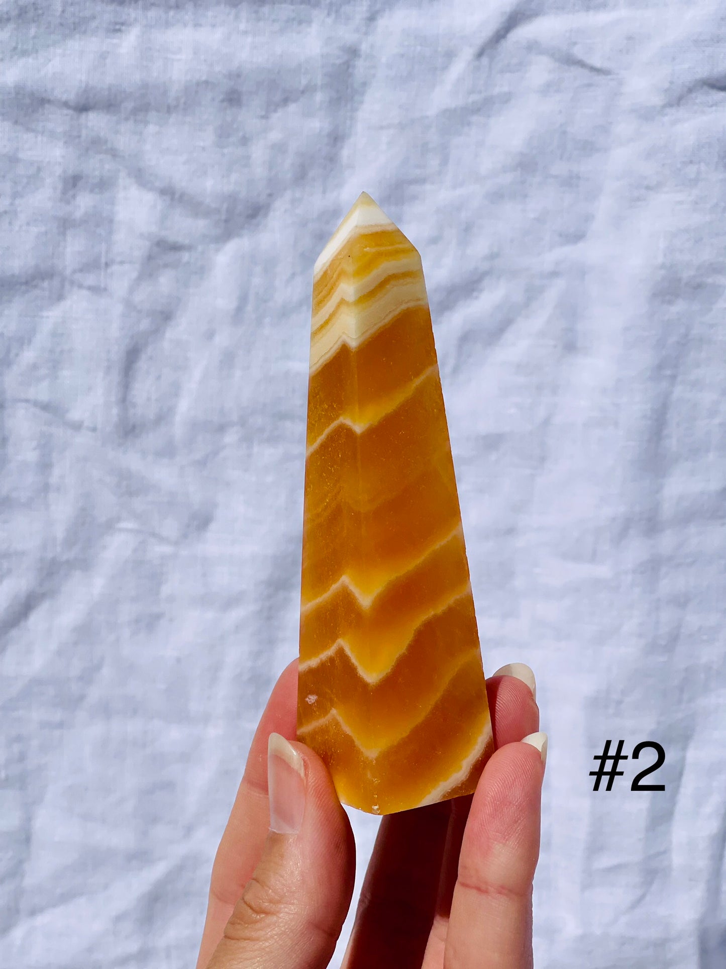 Orange Calcite Points