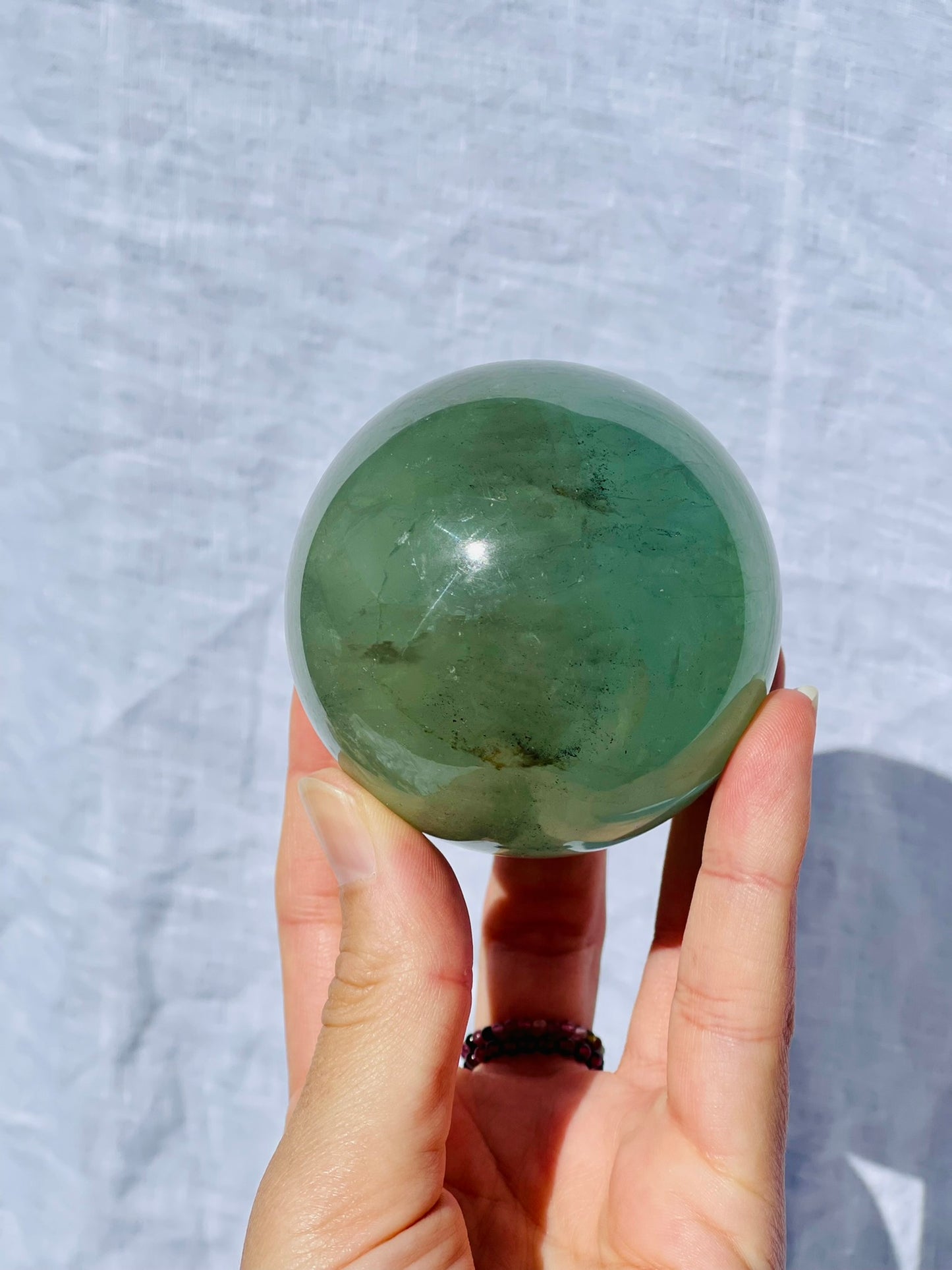 Green Fluorite Sphere D
