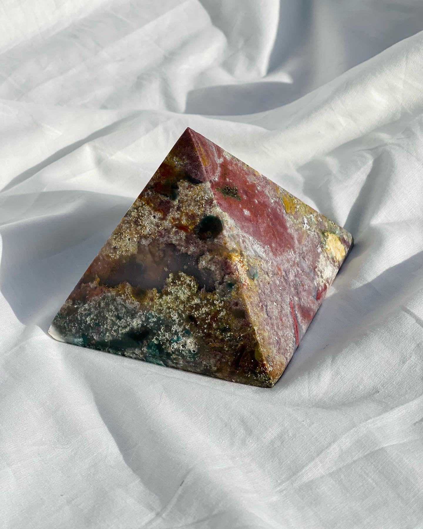 Ocean Jasper Pyramid