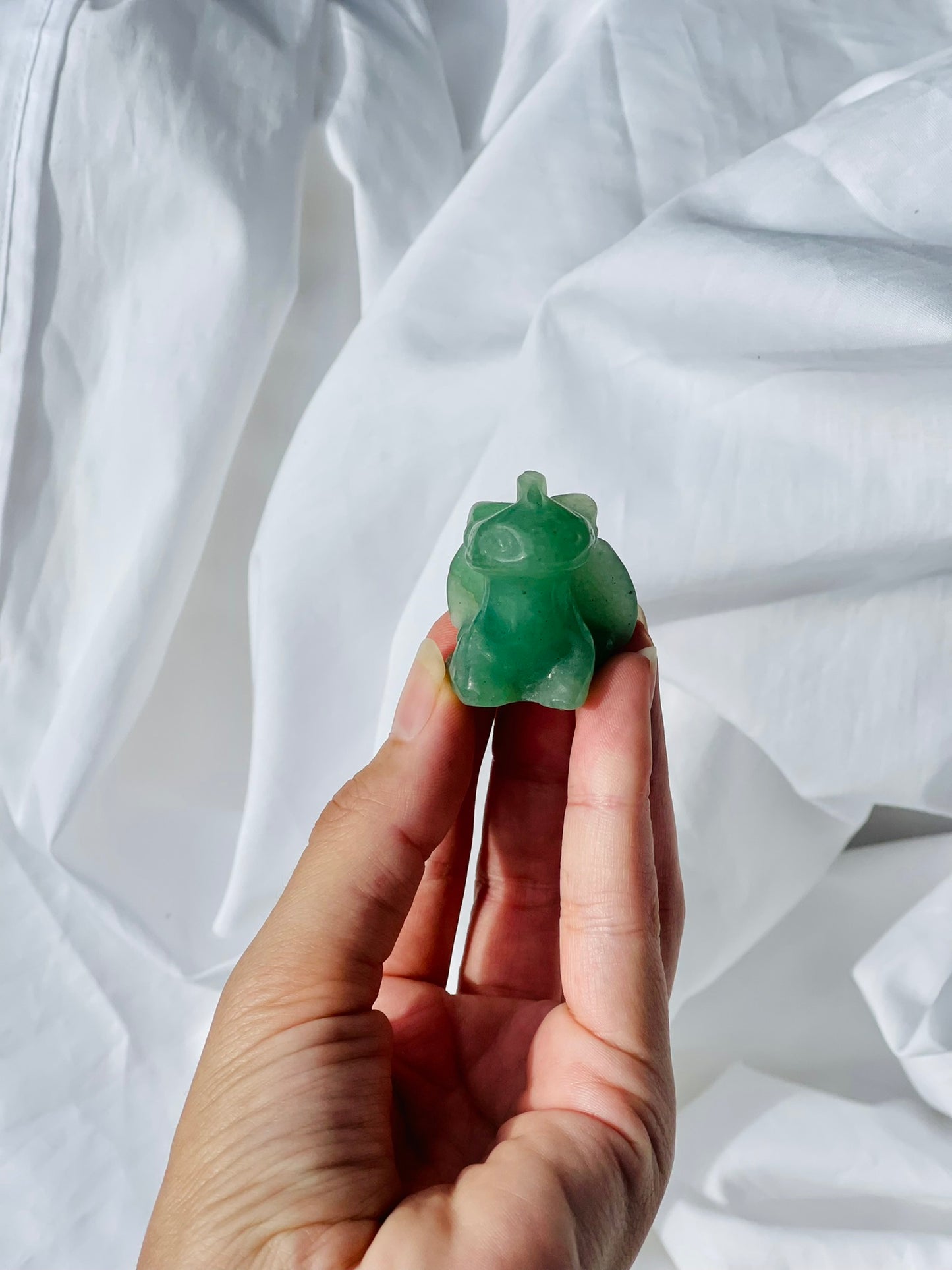 Green Adventurine Mini Toothless Dragon