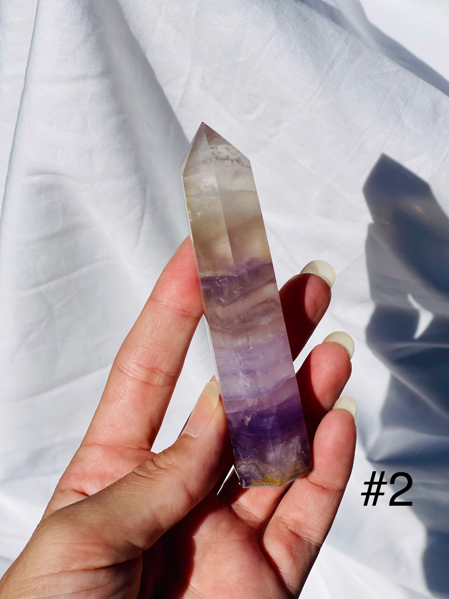 Rainbow Fluorite Points