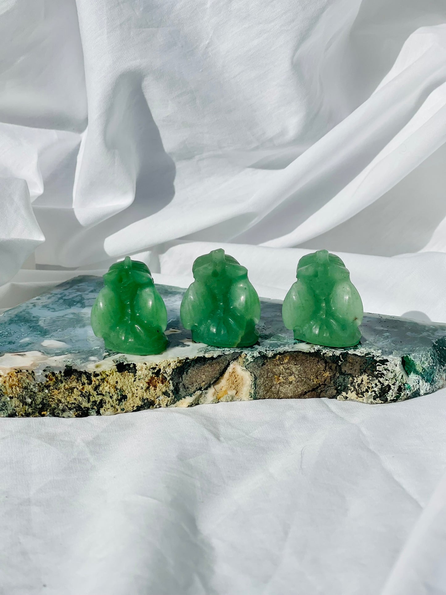 Green Adventurine Mini Toothless Dragon