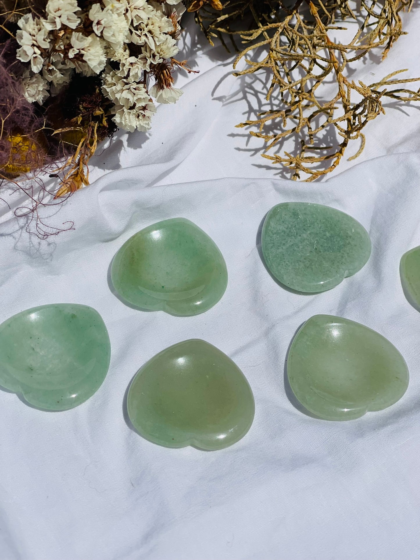 Green Aventurine Heart Worrystone