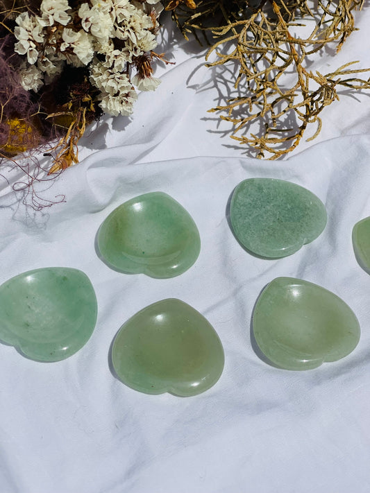 Green Aventurine Heart Worrystone