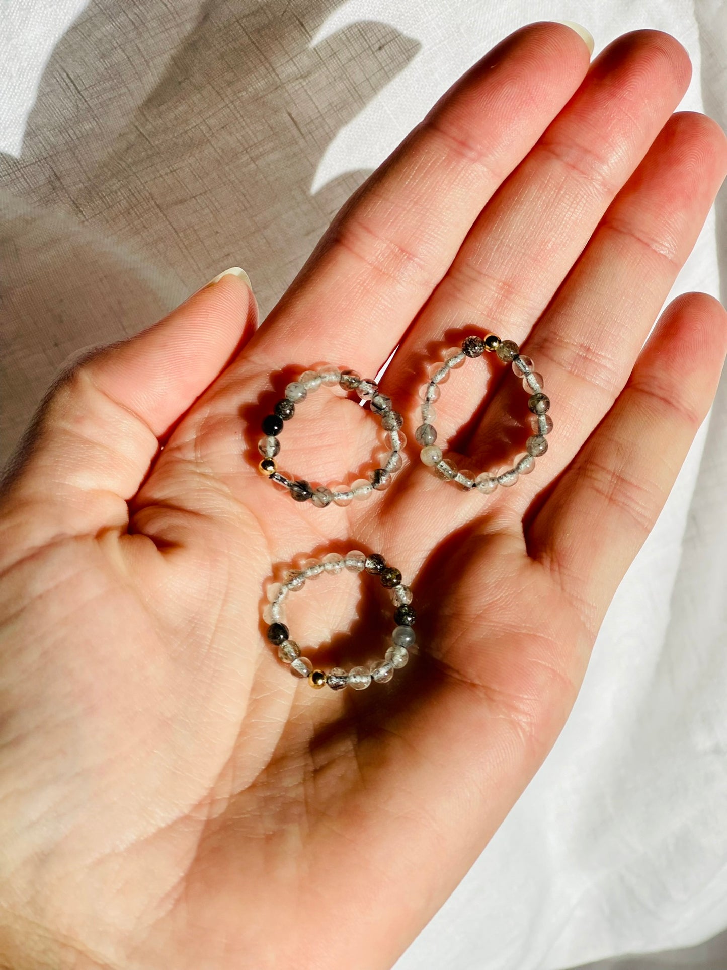 Tourmalated Quartz Ring