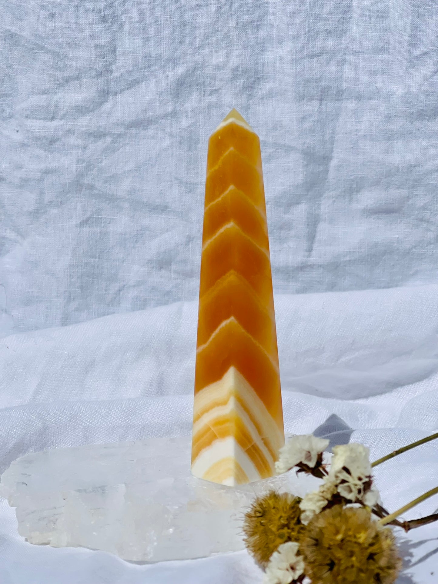 Orange Calcite Point