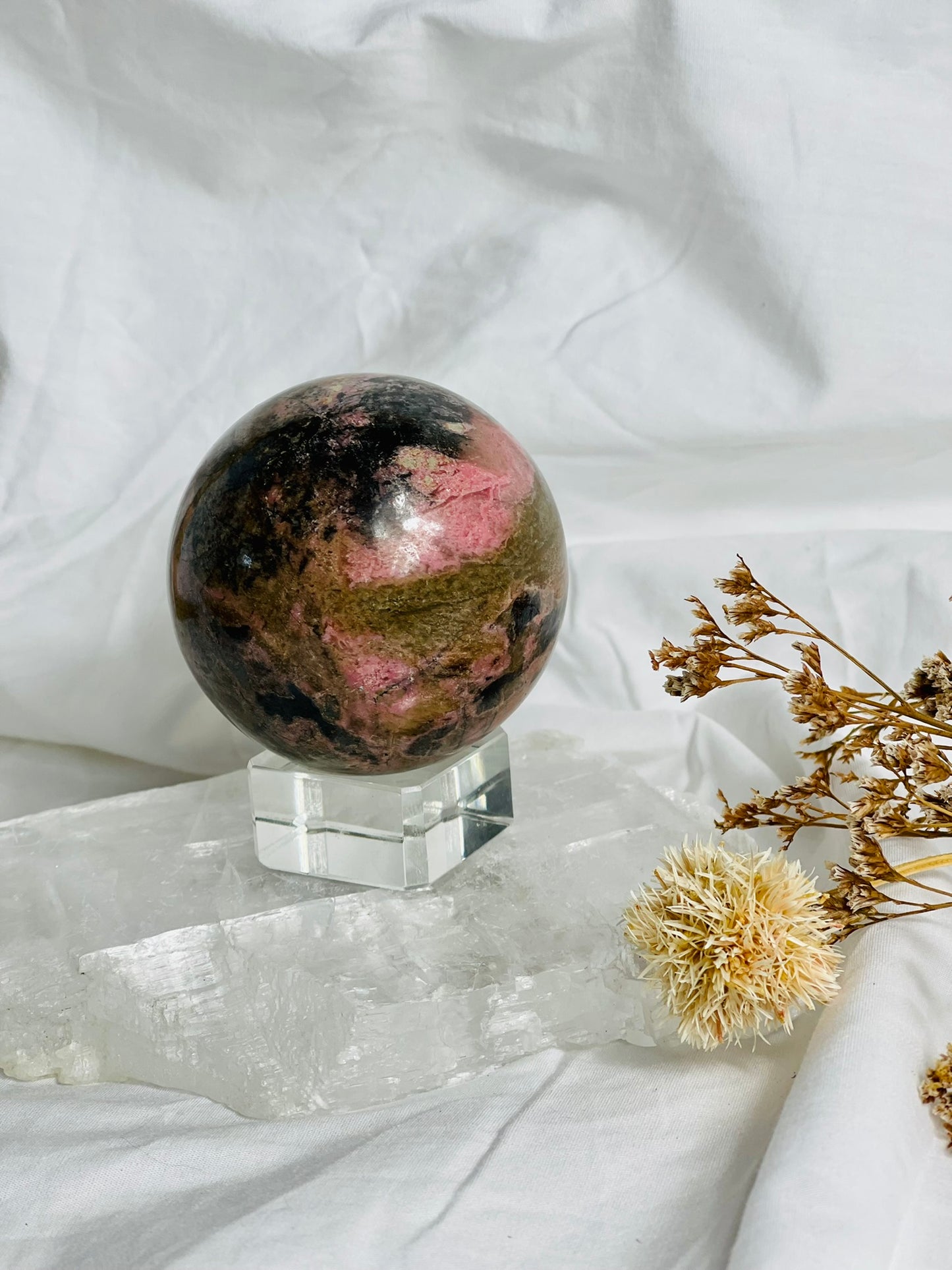 Rhodonite Sphere