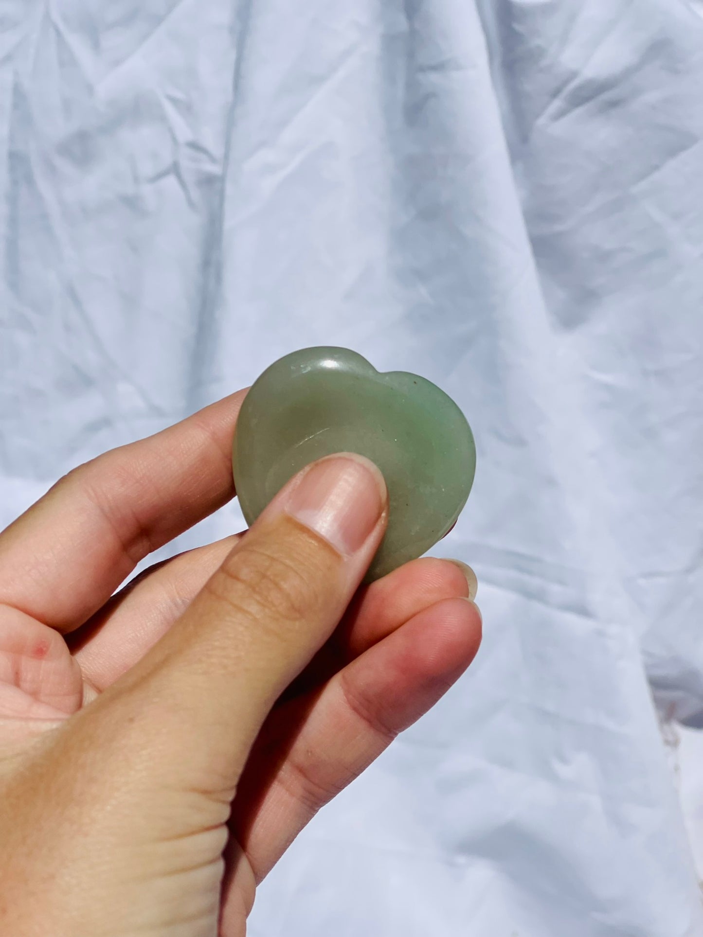 Green Aventurine Heart Worrystone