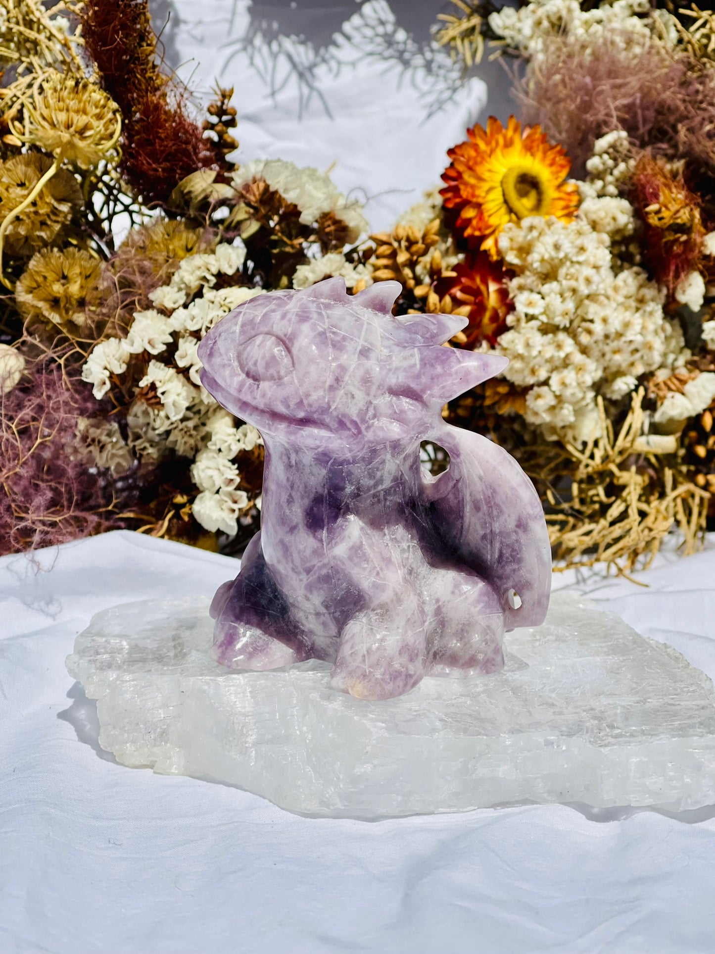 Lepidolite Toothless Dragon