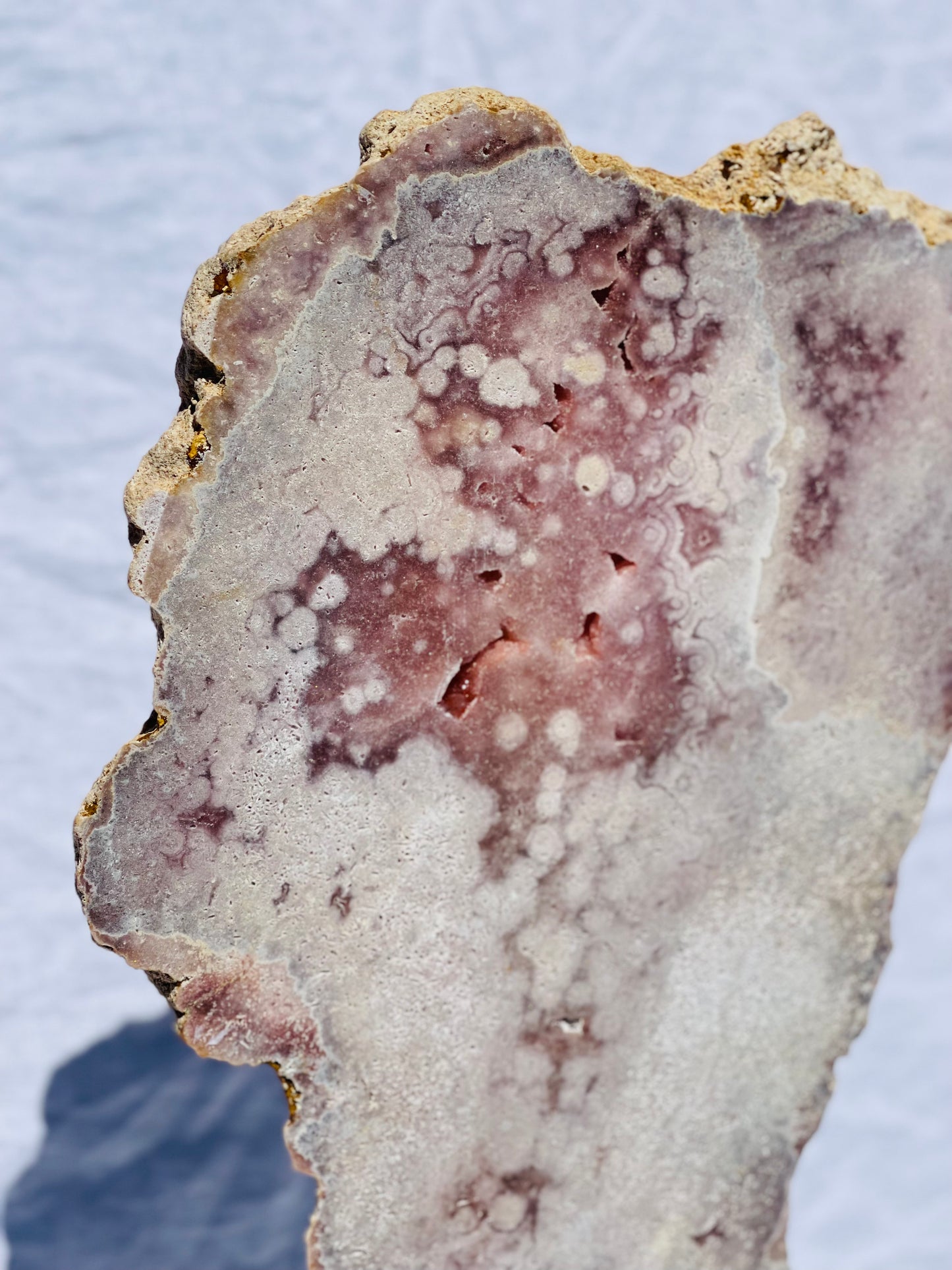Brazilian Pink Amethyst Slab - Jumbo