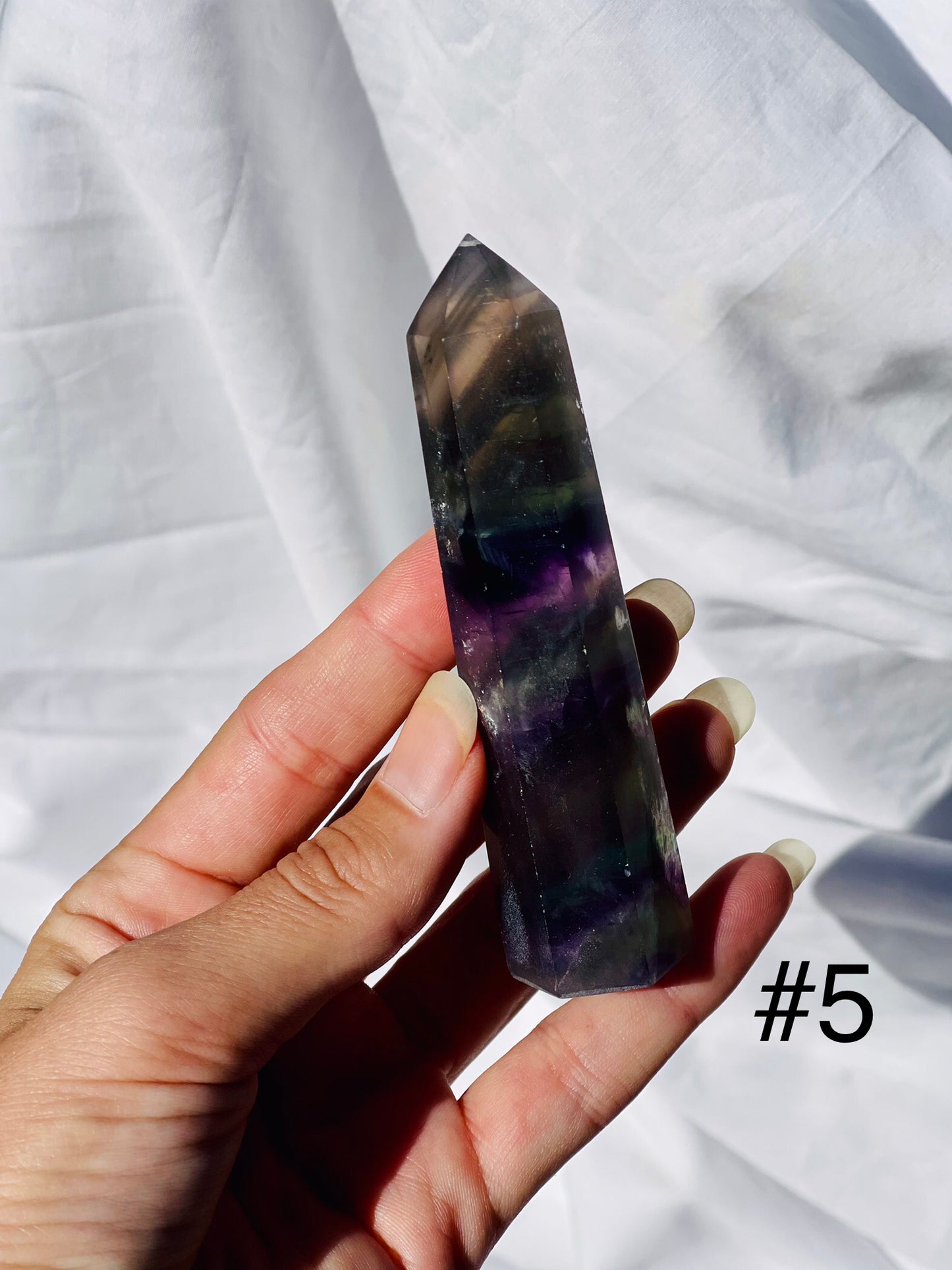 Rainbow Fluorite Points