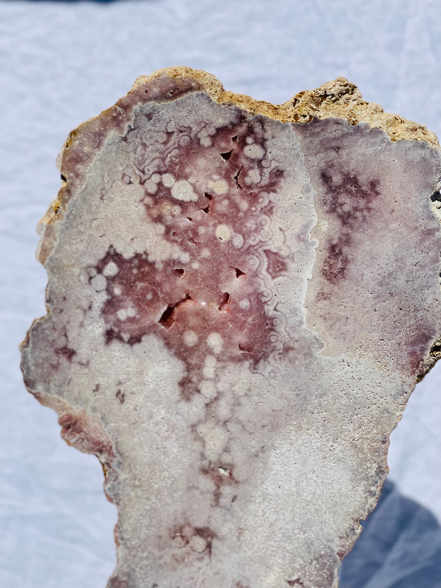 Brazilian Pink Amethyst Slab - Jumbo